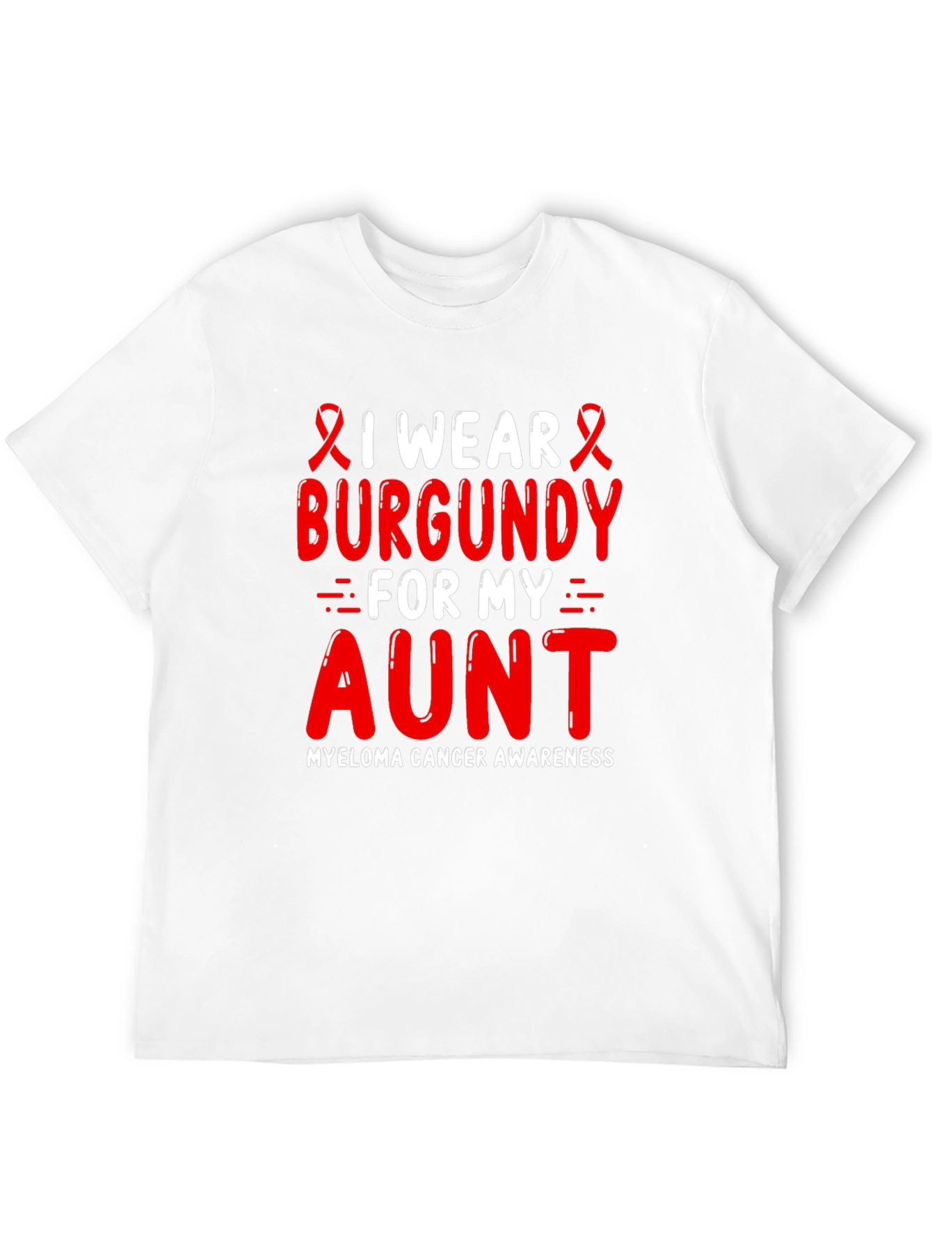 Burgundy Myeloma Awareness T-Shirt