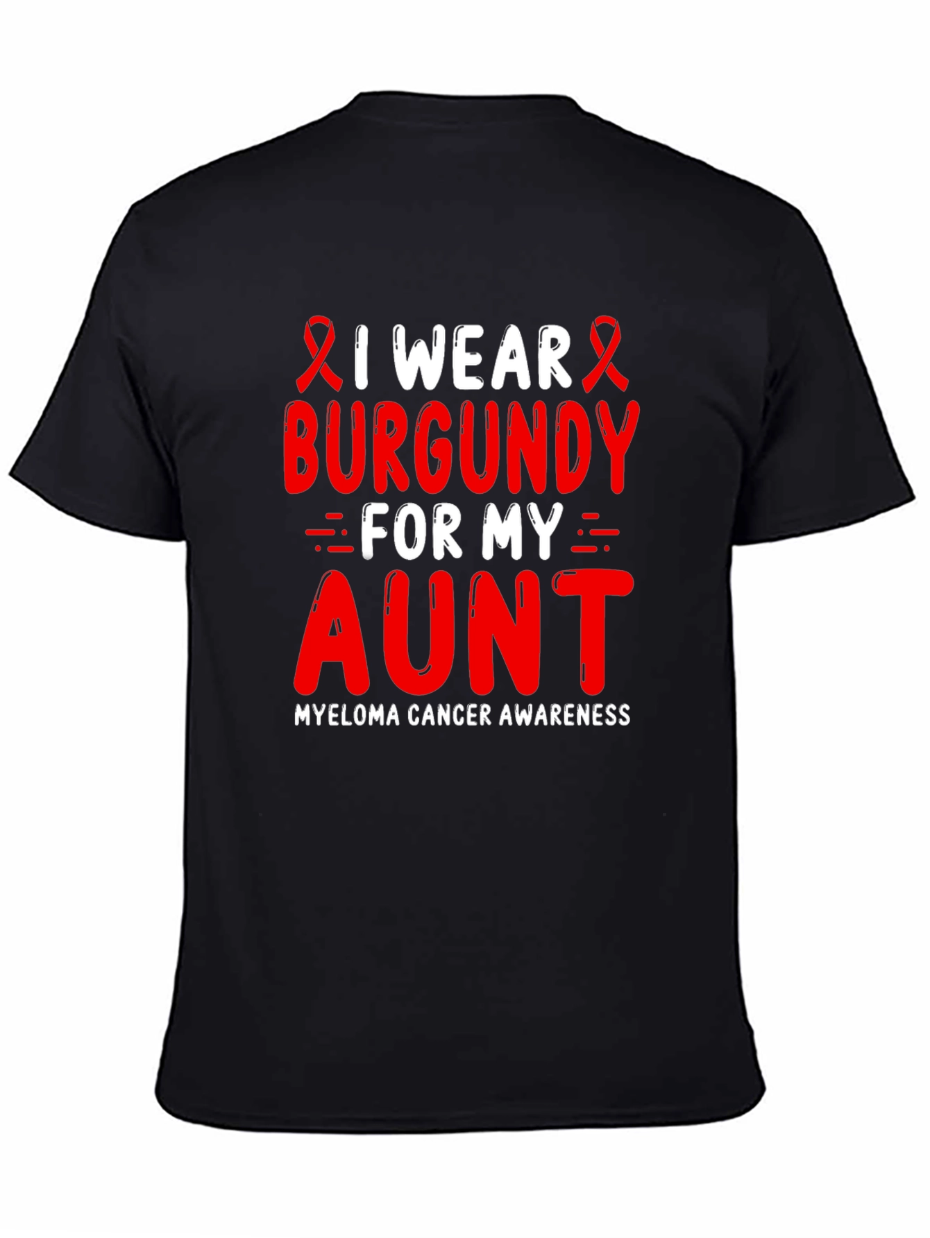 Burgundy Myeloma Awareness T-Shirt