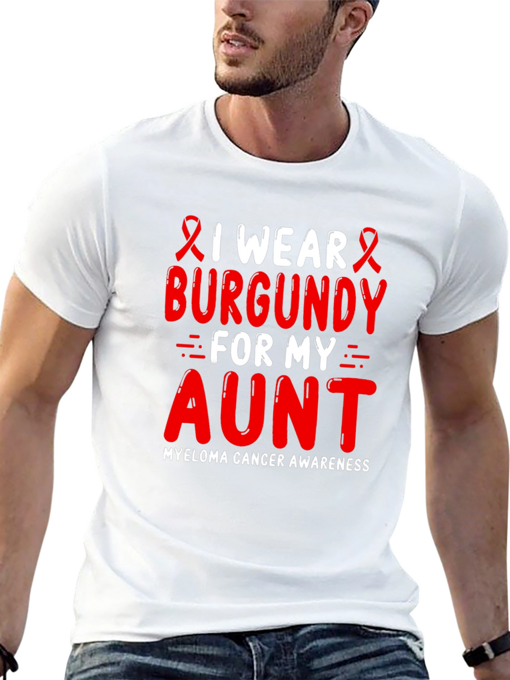 Burgundy Myeloma Awareness T-Shirt