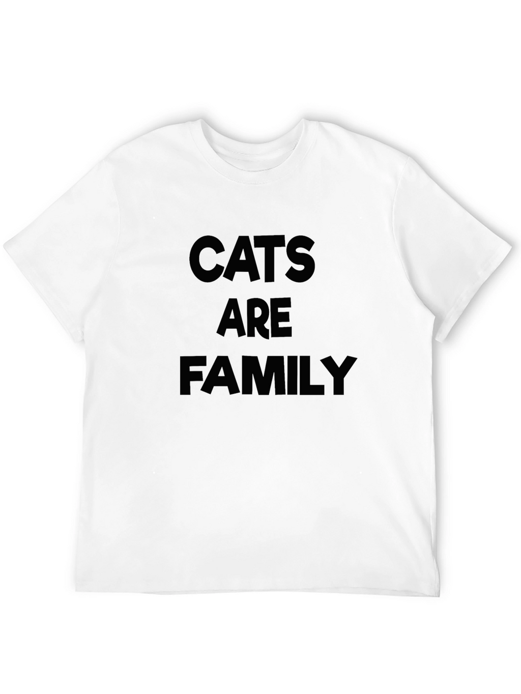 Cats are Family Black Graphic Tee