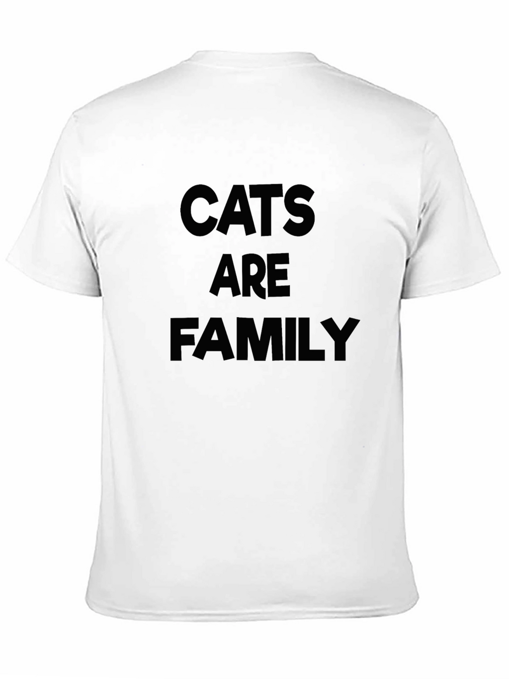 Cats are Family Black Graphic Tee