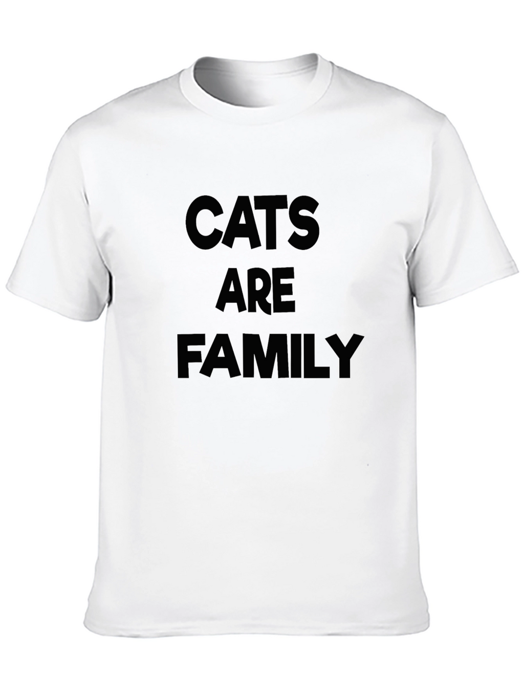 Cats are Family Black Graphic Tee