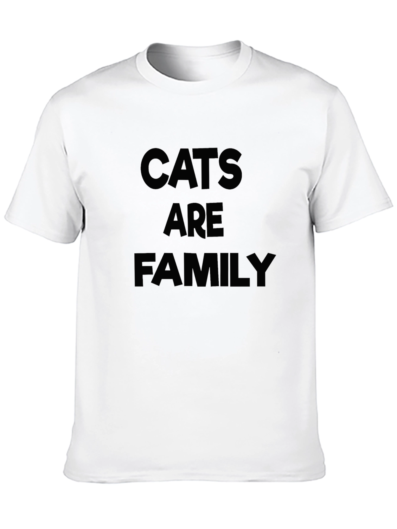 Cats are Family Black Graphic Tee