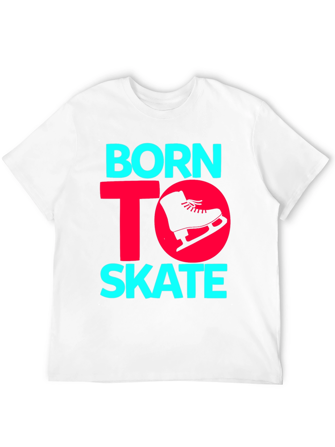 Born to Skate Graphic Tee - Ice Skating Shirt