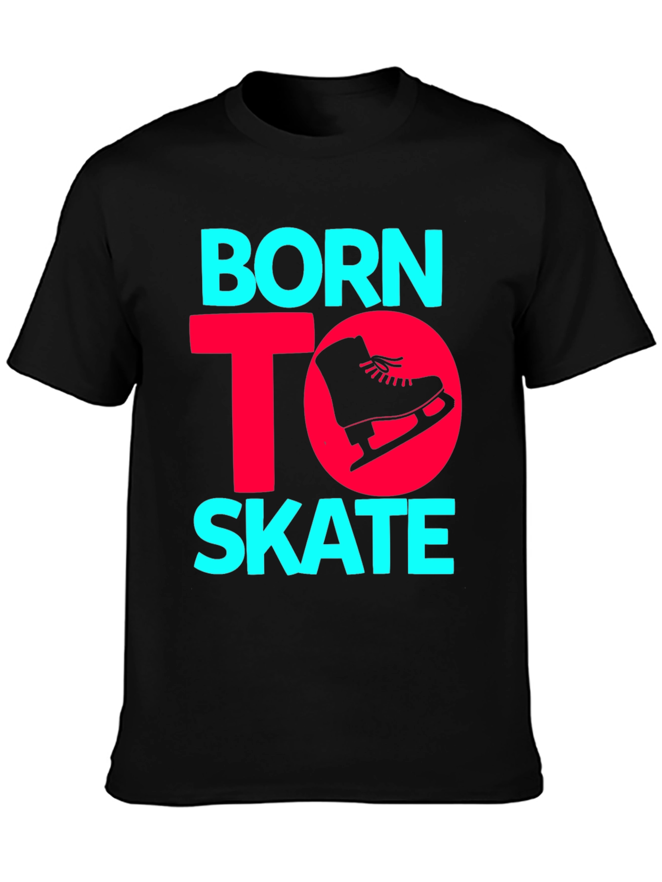 Born to Skate Graphic Tee - Ice Skating Shirt