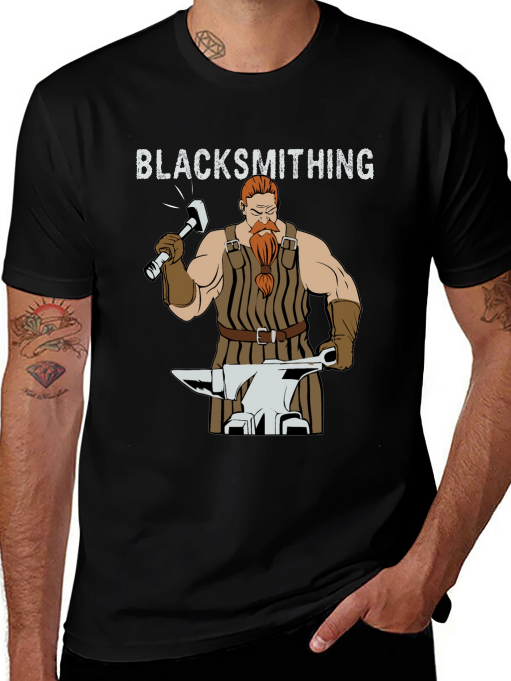 Blacksmithing Graphic T-Shirt - Hand Forged
