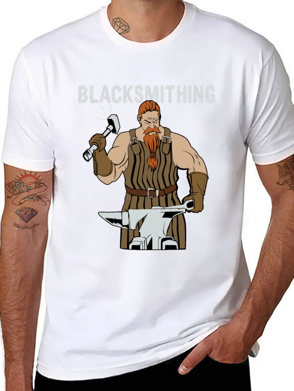 Blacksmithing Graphic T-Shirt - Hand Forged