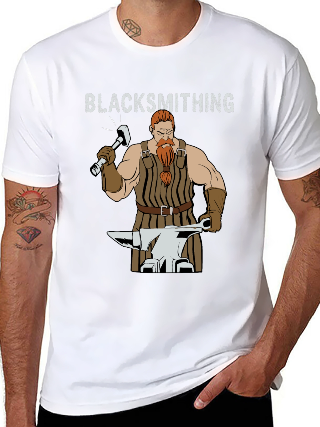 Blacksmithing Graphic T-Shirt - Hand Forged