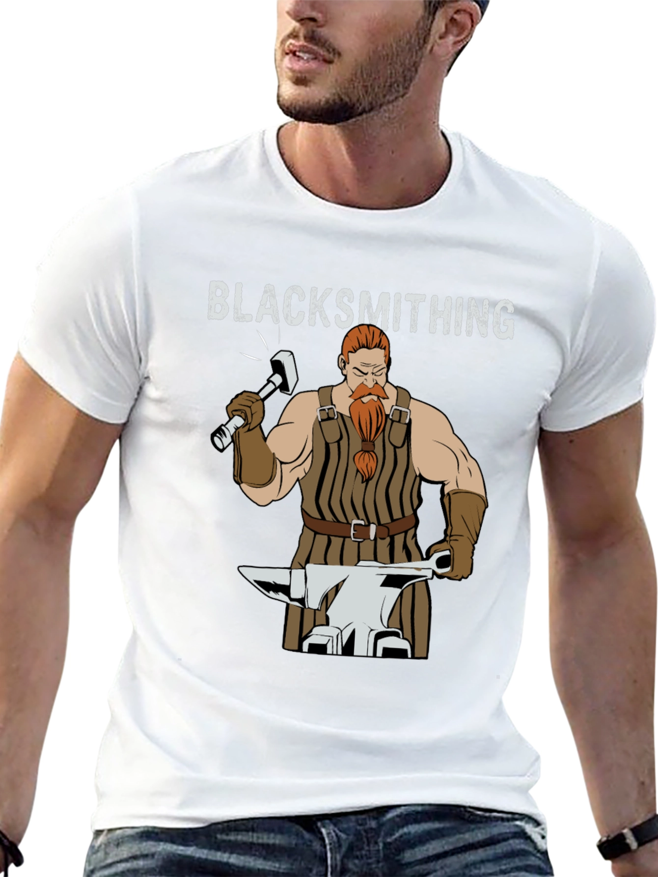 Blacksmithing Graphic T-Shirt - Hand Forged