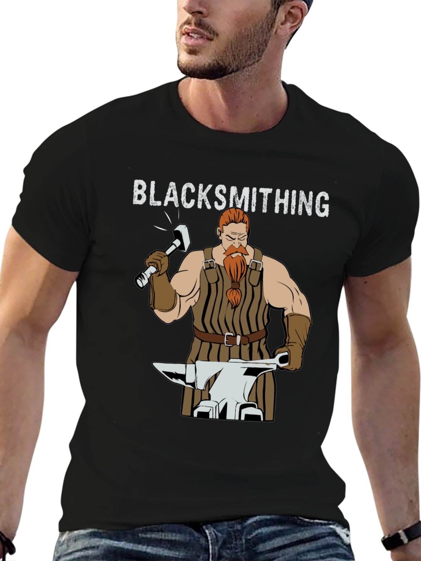 Blacksmithing Graphic T-Shirt - Hand Forged