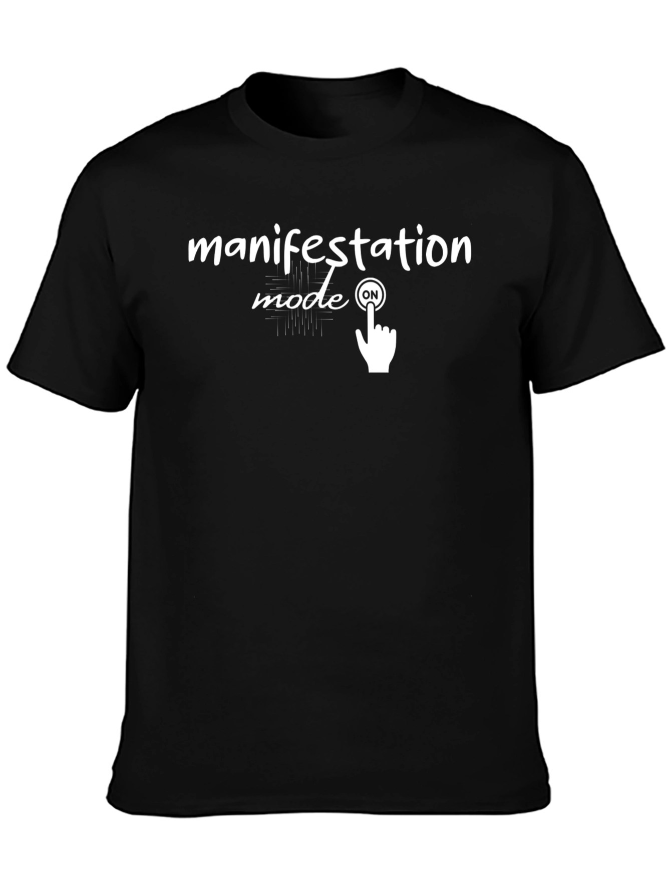 Manifestation Mode On Graphic Tee - Black