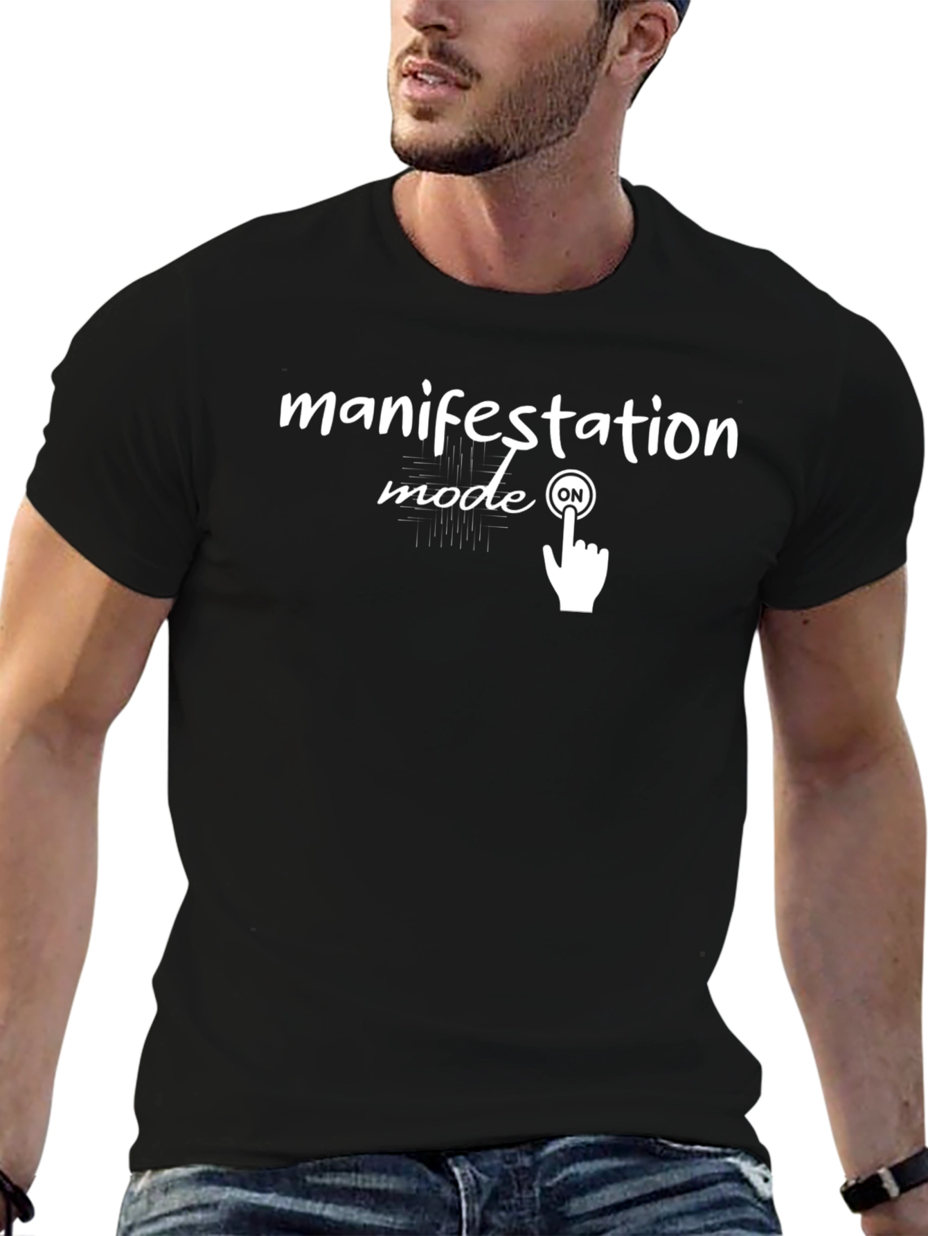 Manifestation Mode On Graphic Tee - Black