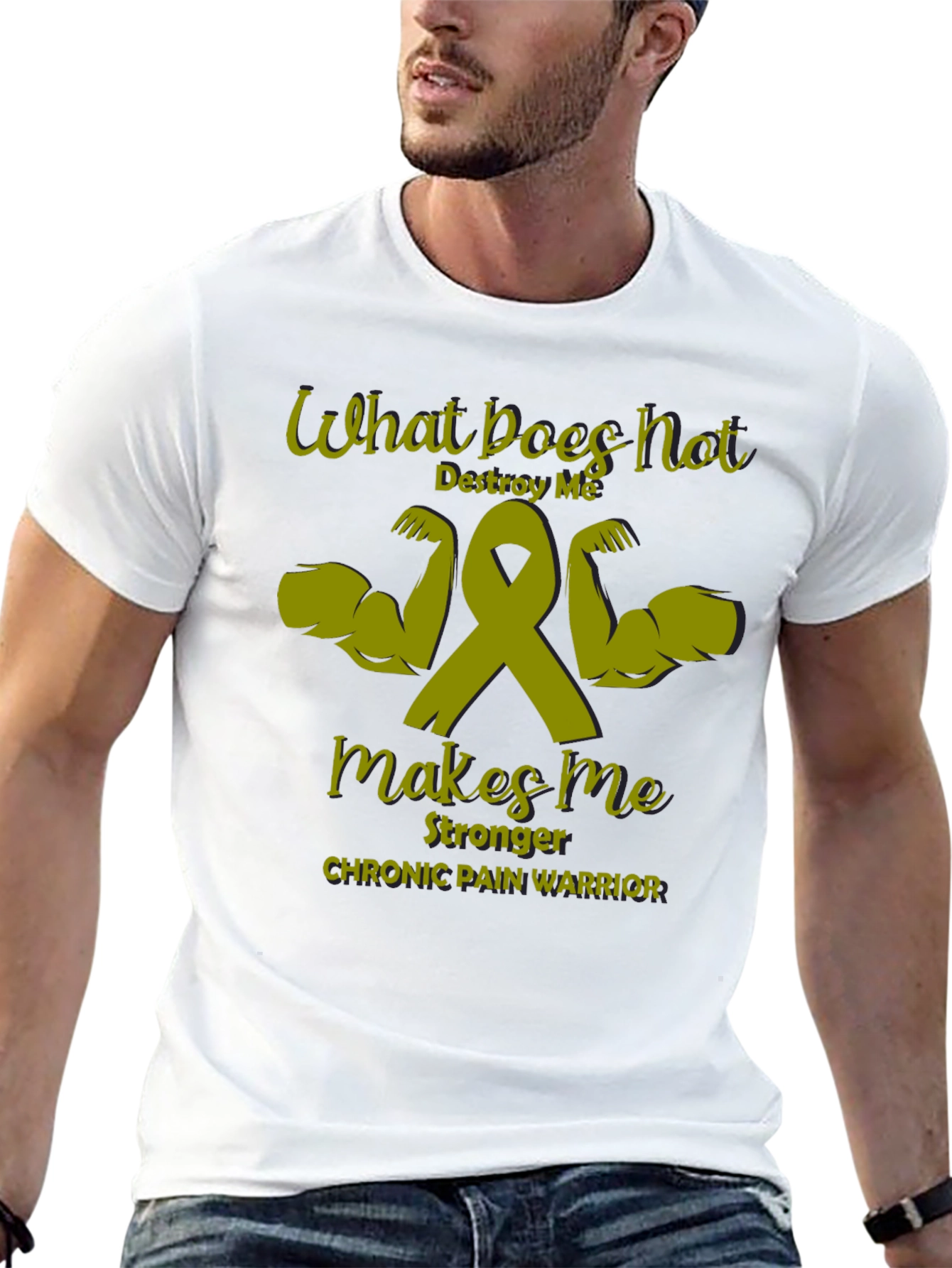 Chronic Pain Warrior T-Shirt - What Doesnt Destroy Me