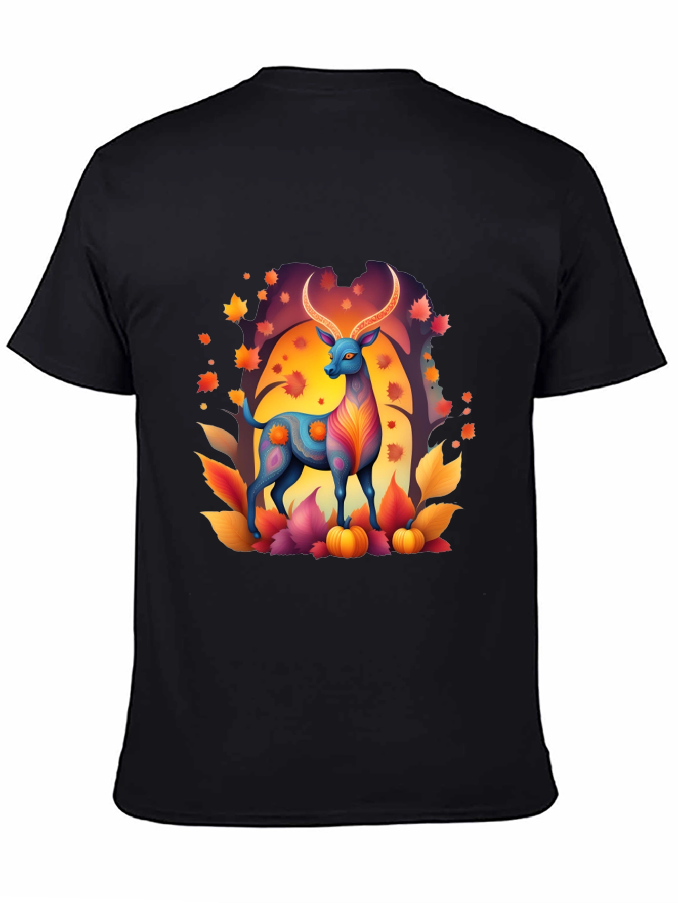 Autumn Deer Graphic Tee - Stylish Fall Apparel