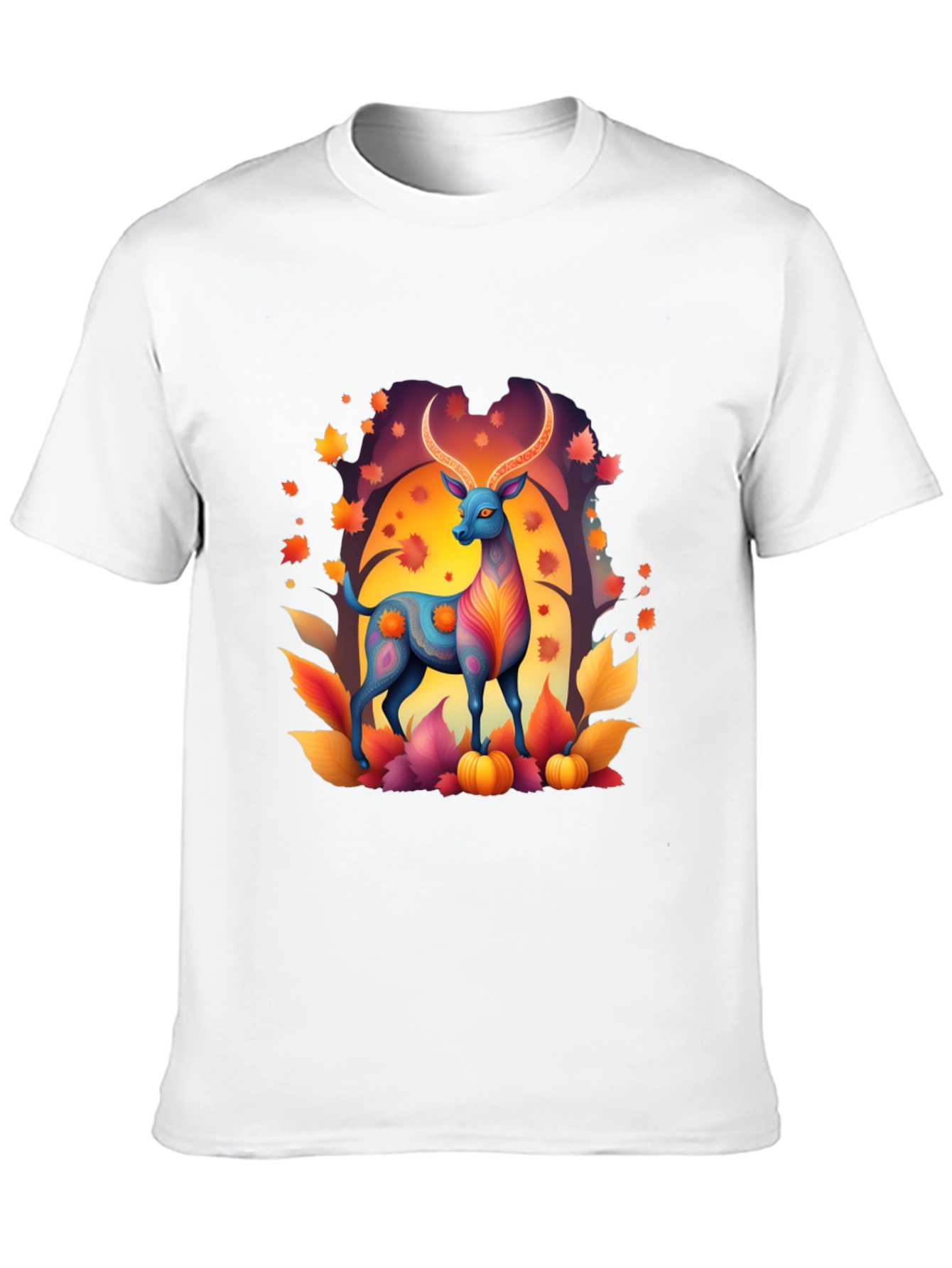 Autumn Deer Graphic Tee - Stylish Fall Apparel