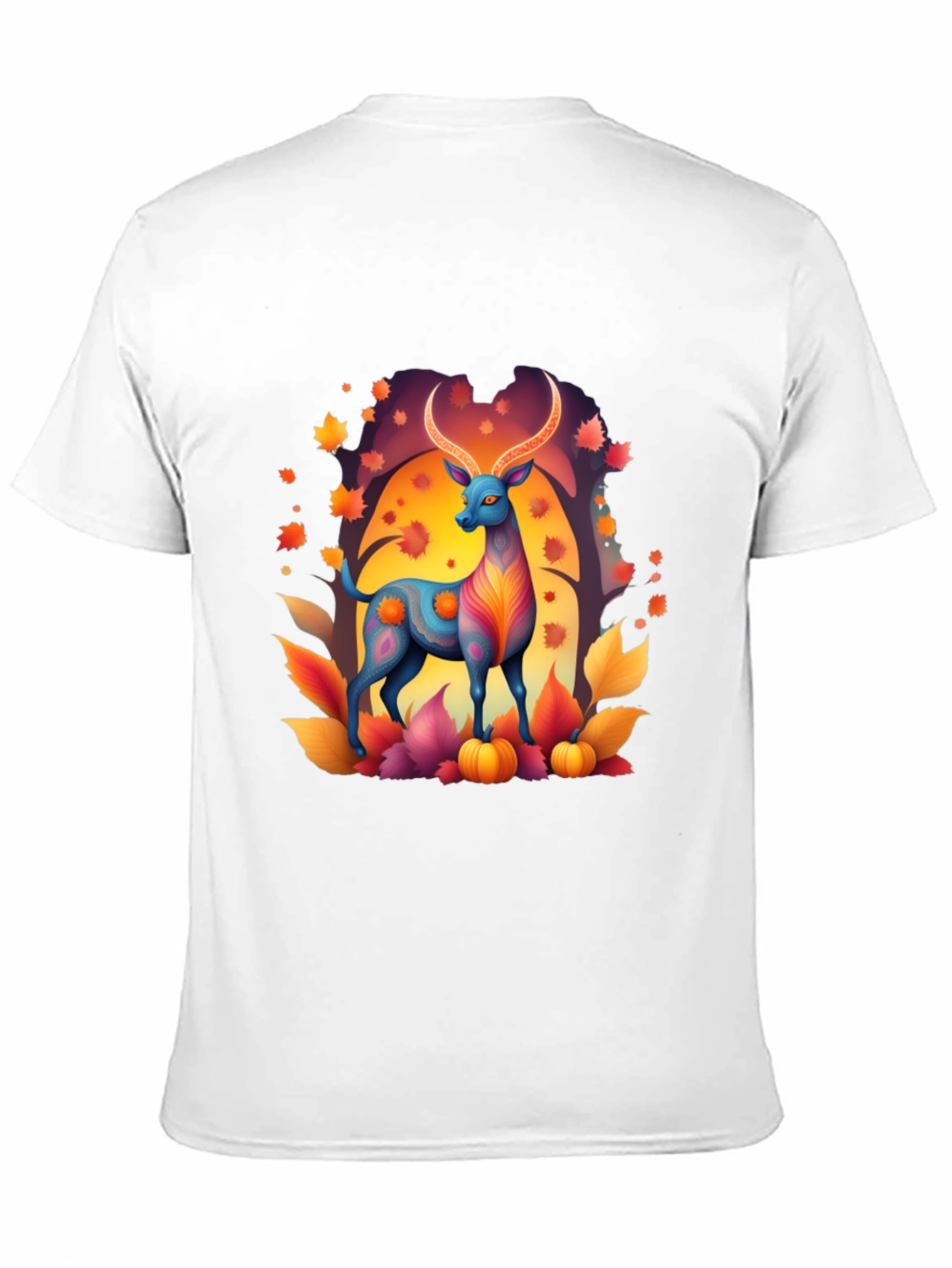 Autumn Deer Graphic Tee - Stylish Fall Apparel