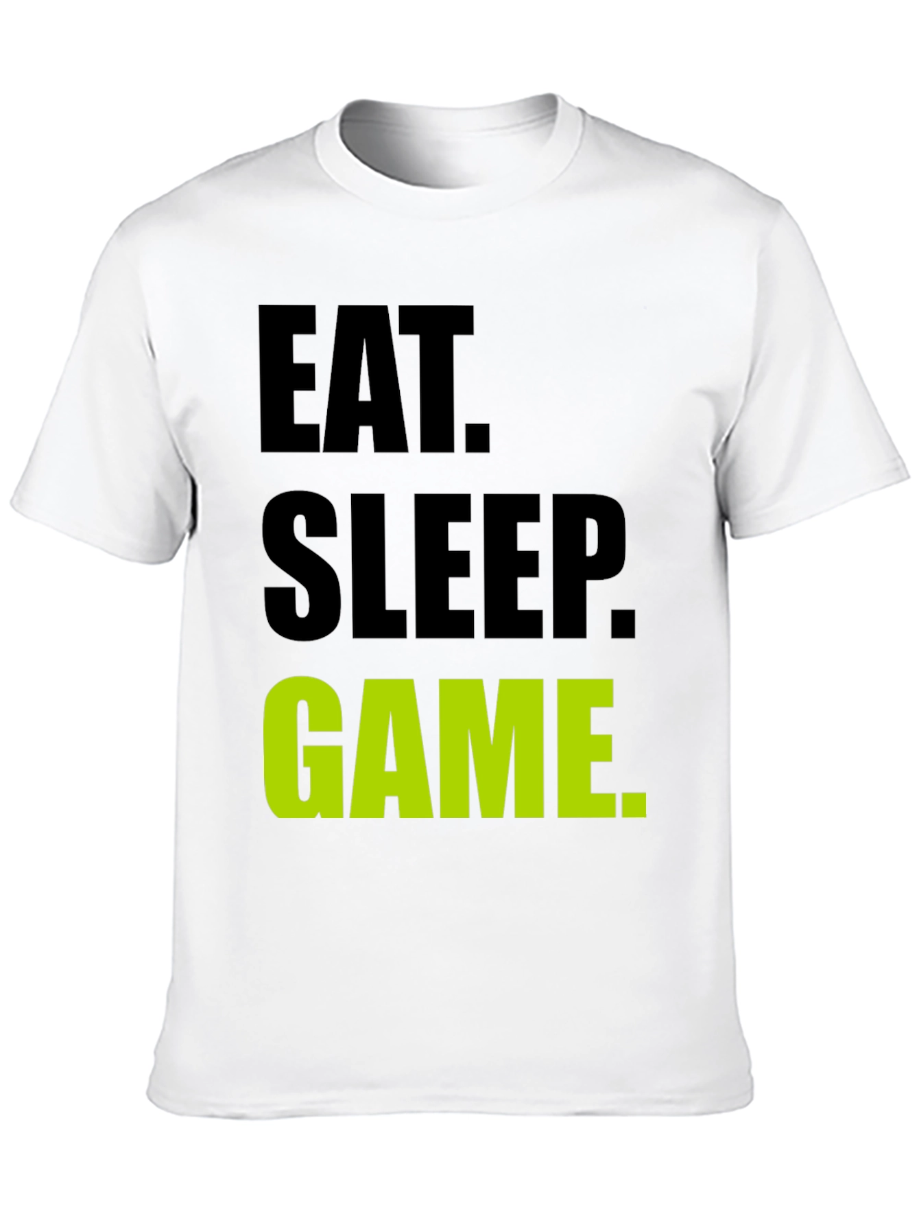 Eat Sleep Game Black T-Shirt Gamer Tee
