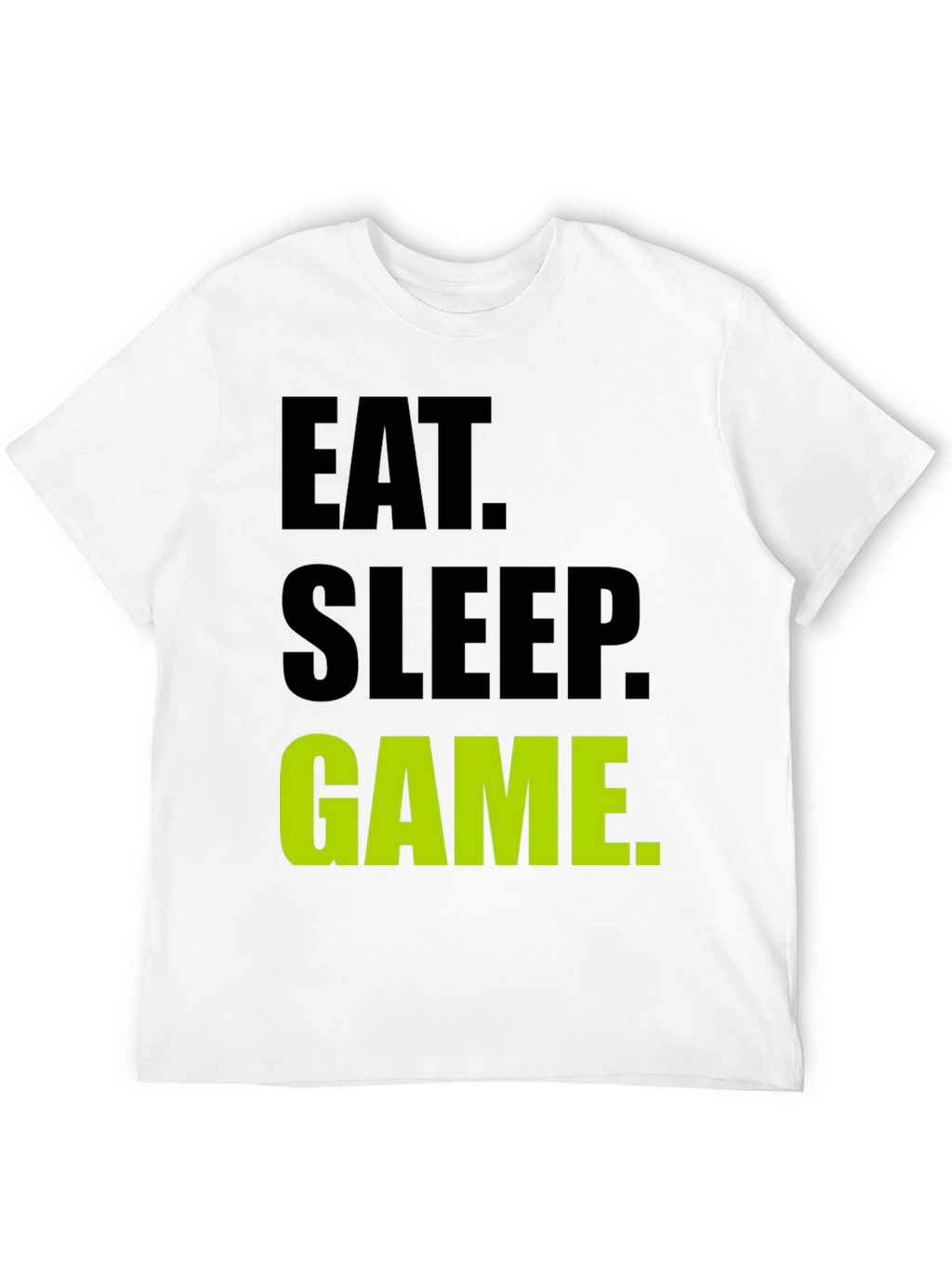 Eat Sleep Game Black T-Shirt Gamer Tee