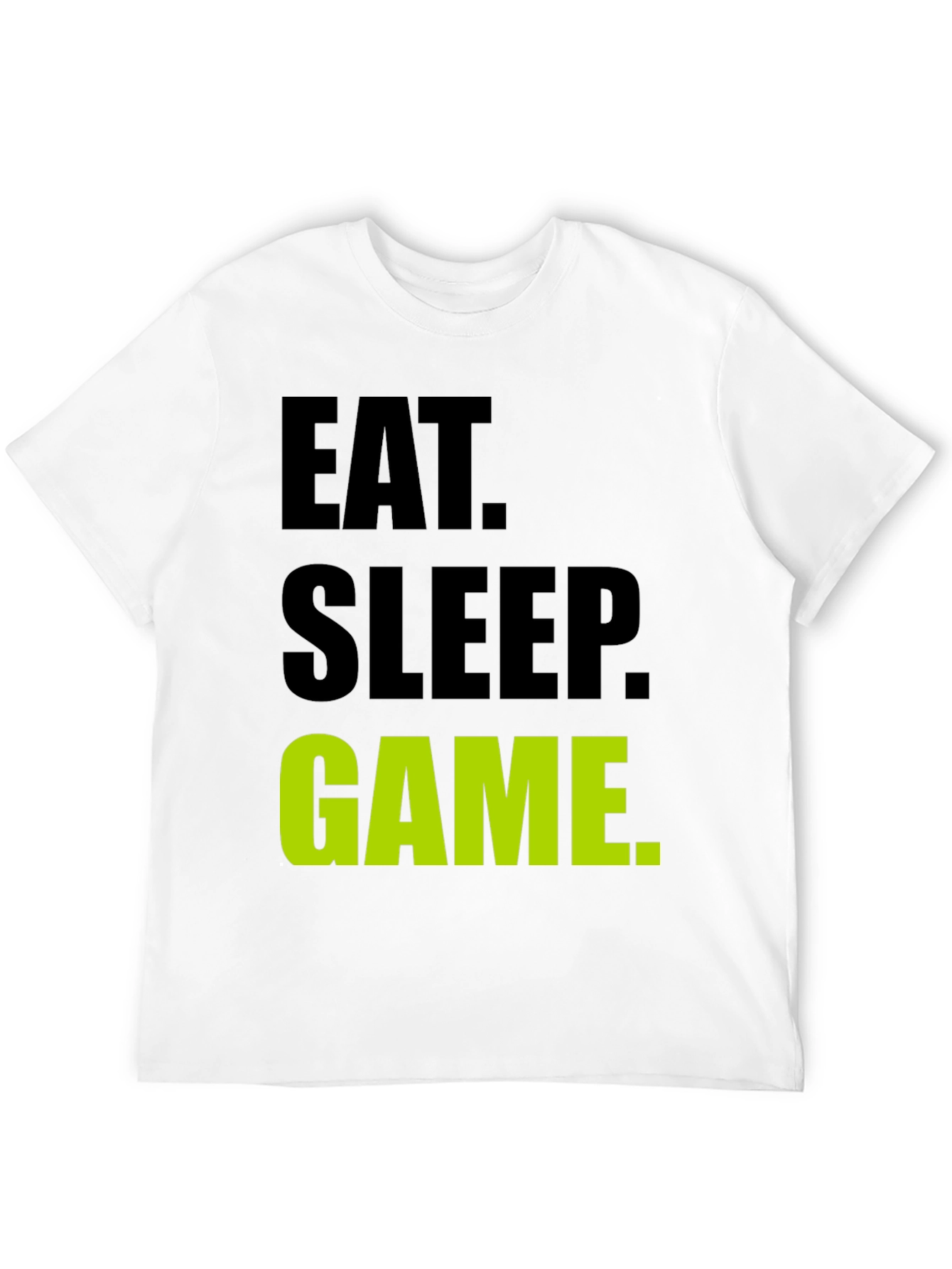Eat Sleep Game Black T-Shirt Gamer Tee