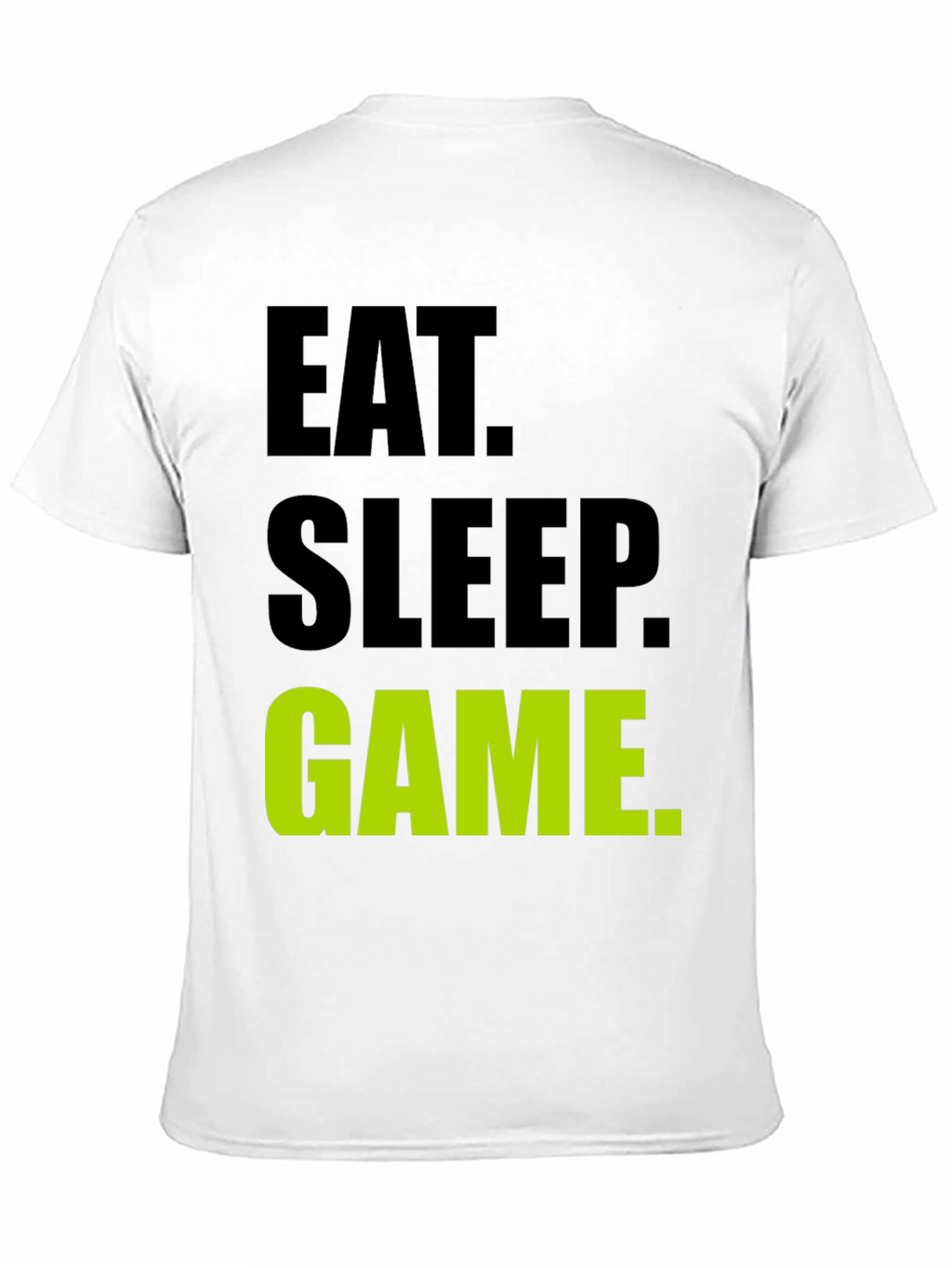 Eat Sleep Game Black T-Shirt Gamer Tee