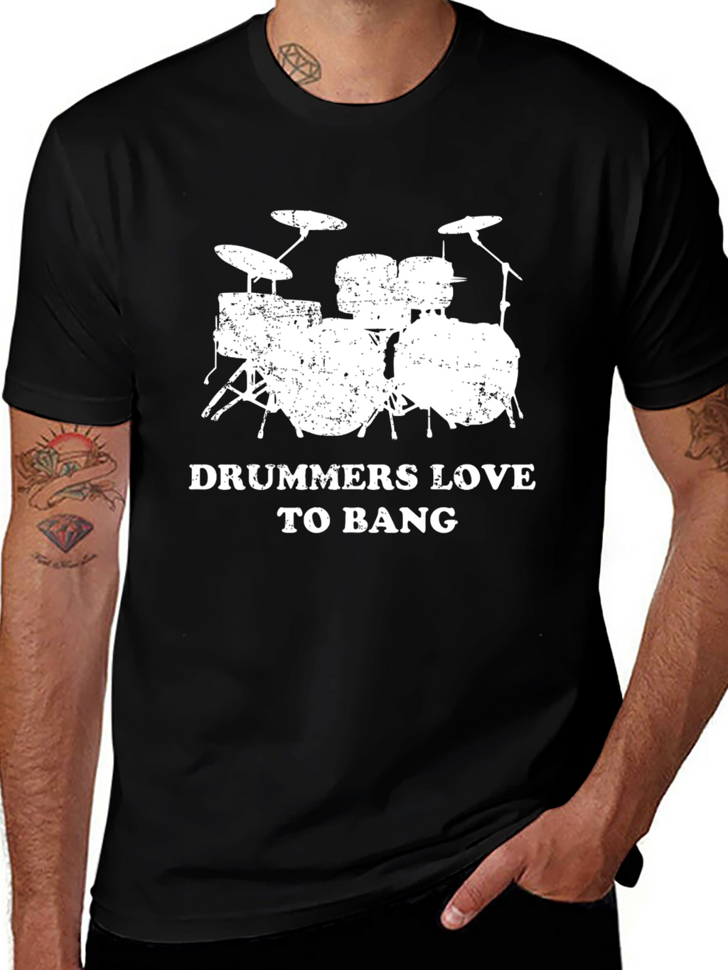 Drummers Love To Bang Graphic T-Shirt