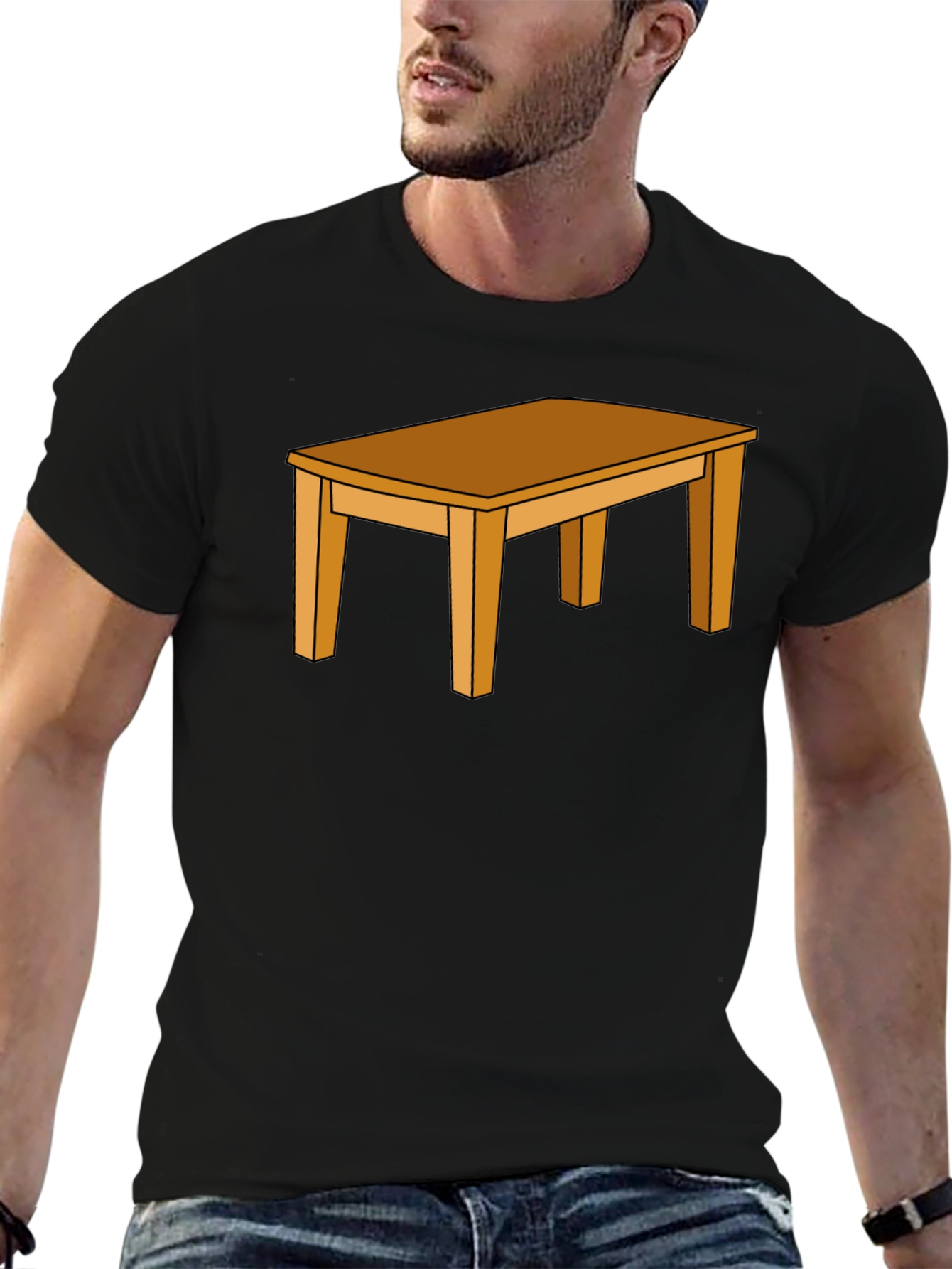 Table Graphic Black T-Shirt