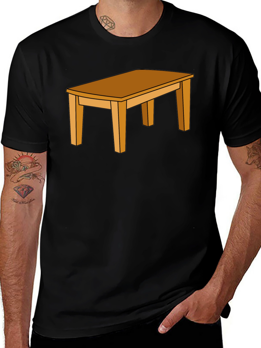 Table Graphic Black T-Shirt