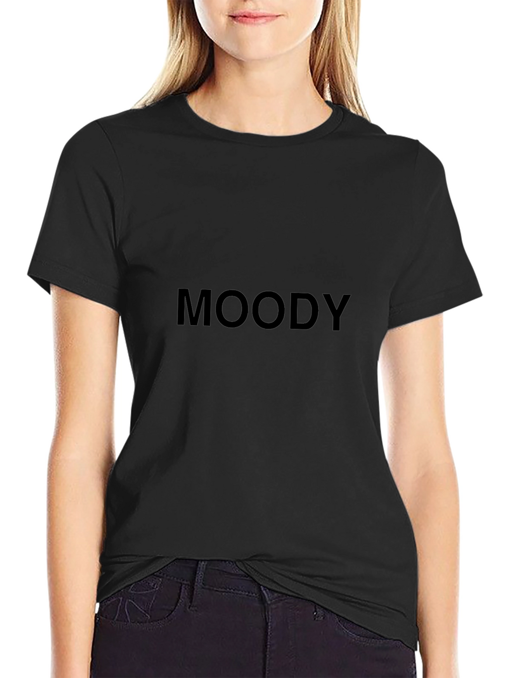 Moody Black T-Shirt - Casual Style