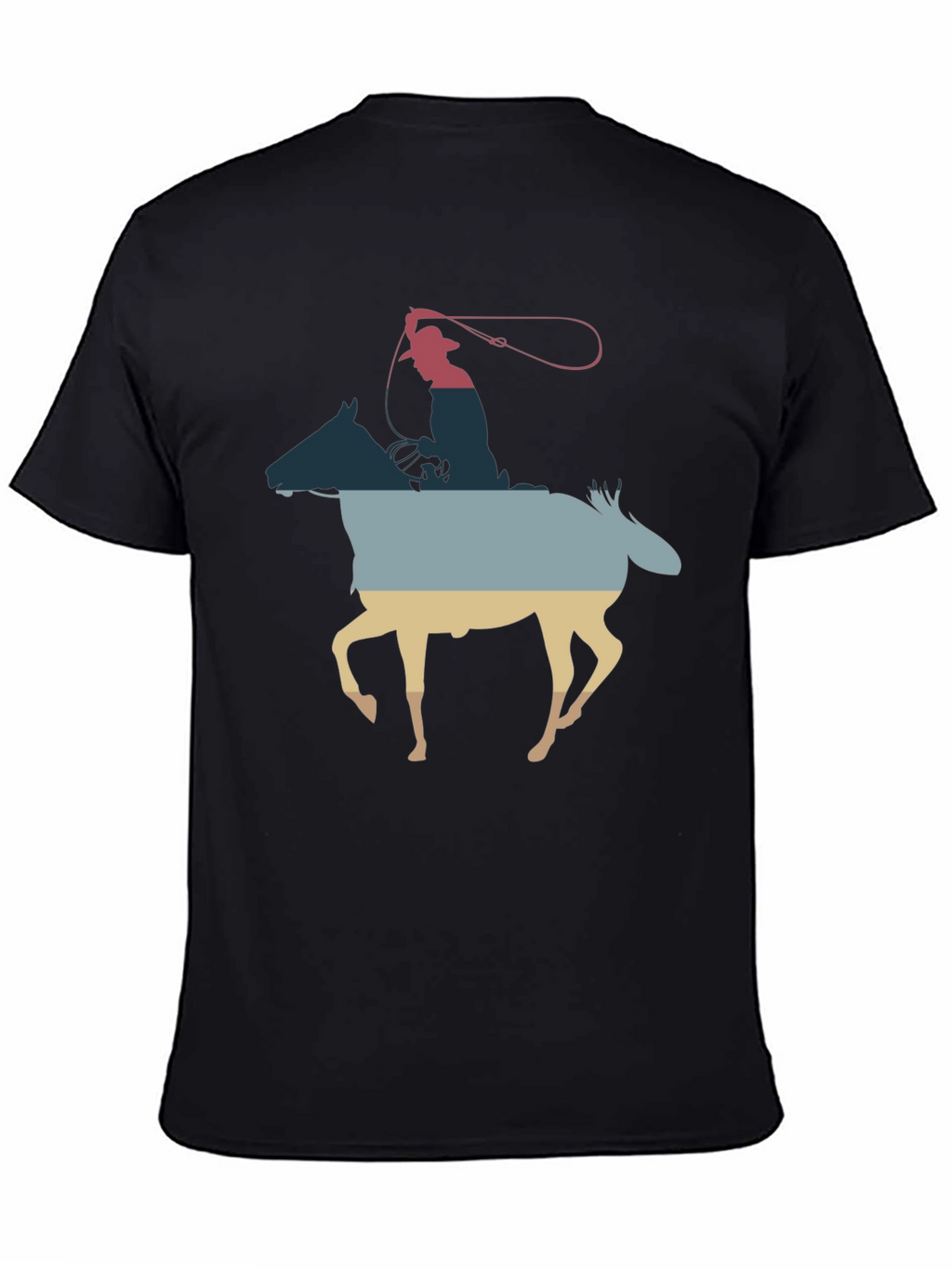 Cowboy Horse Silhouette Graphic Tee