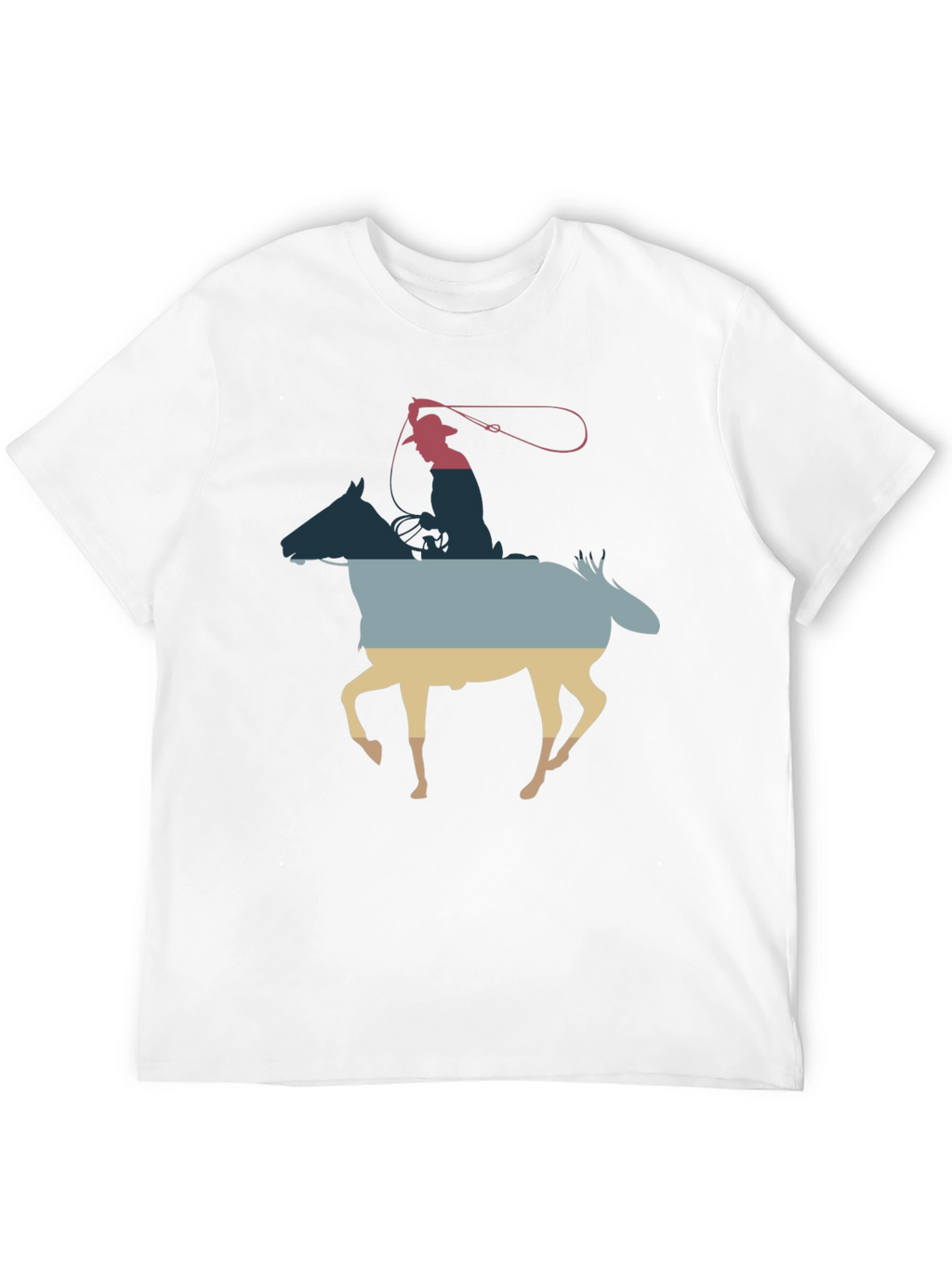 Cowboy Horse Silhouette Graphic Tee