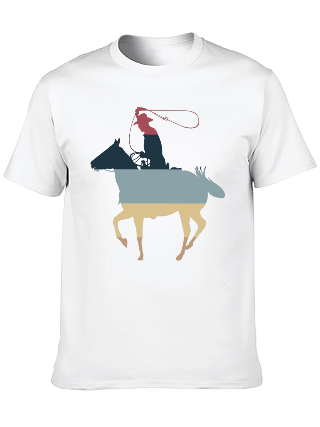 Cowboy Horse Silhouette Graphic Tee