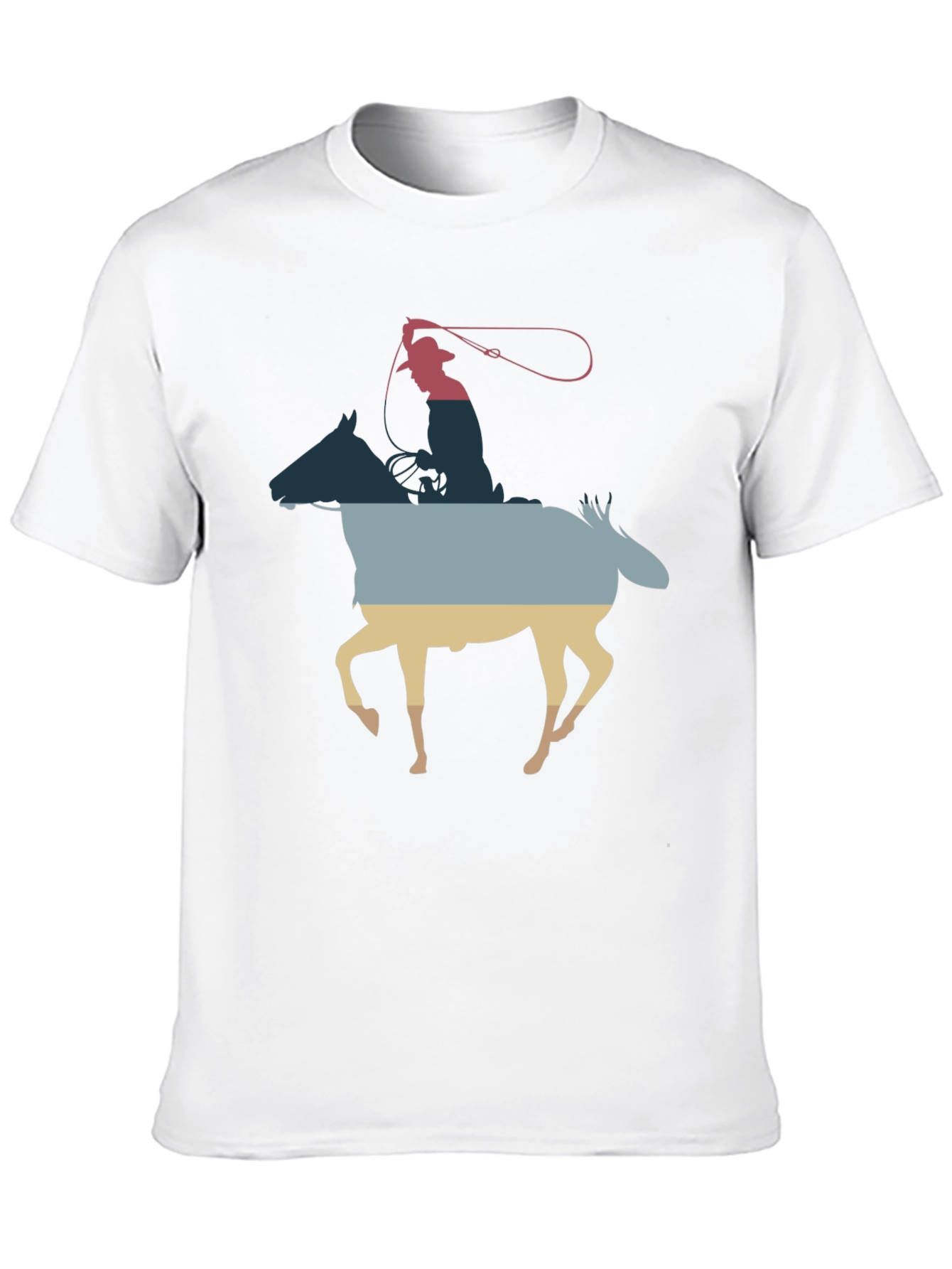 Cowboy Horse Silhouette Graphic Tee