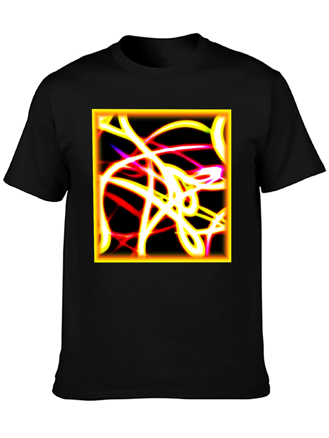 Abstract Neon Light T-Shirt