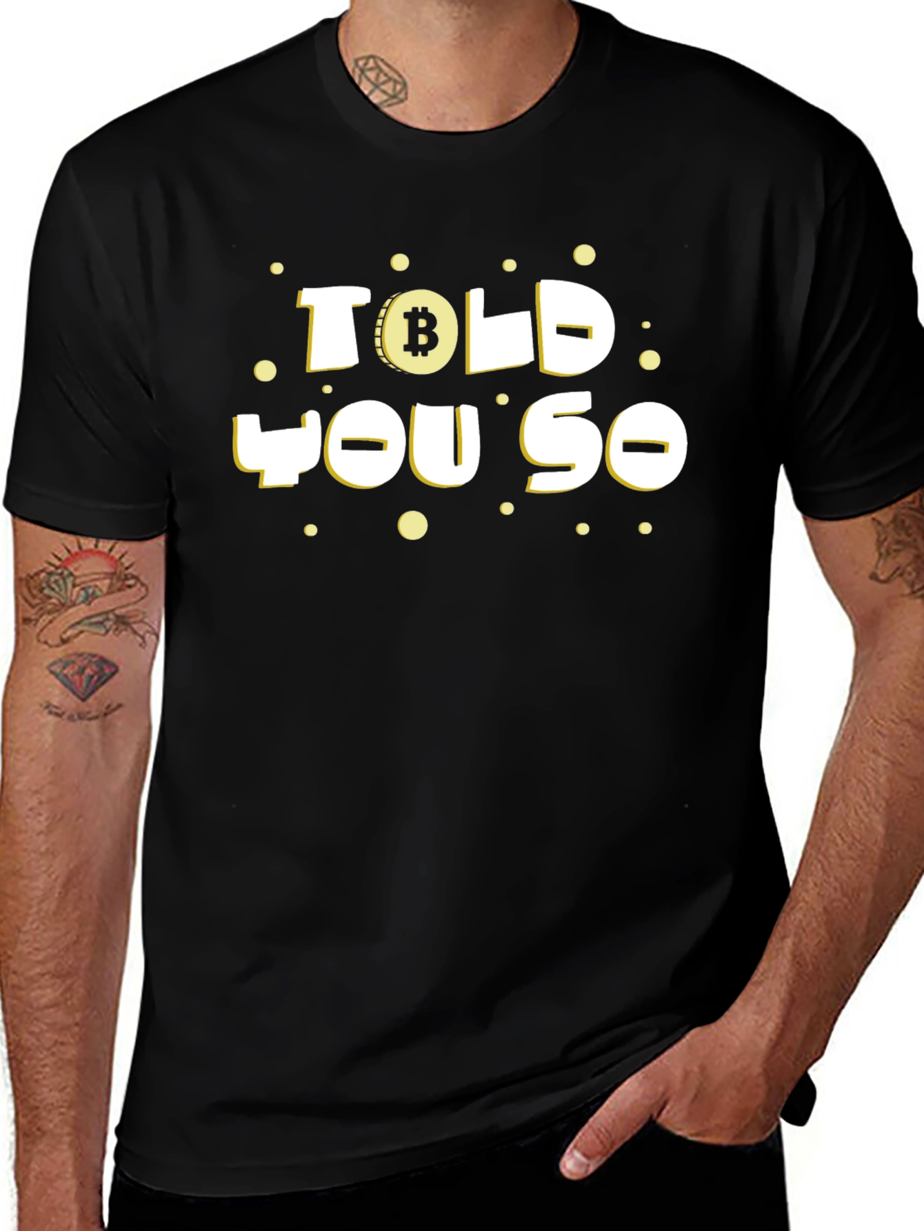 Bitcoin Told You So Black Graphic Tee