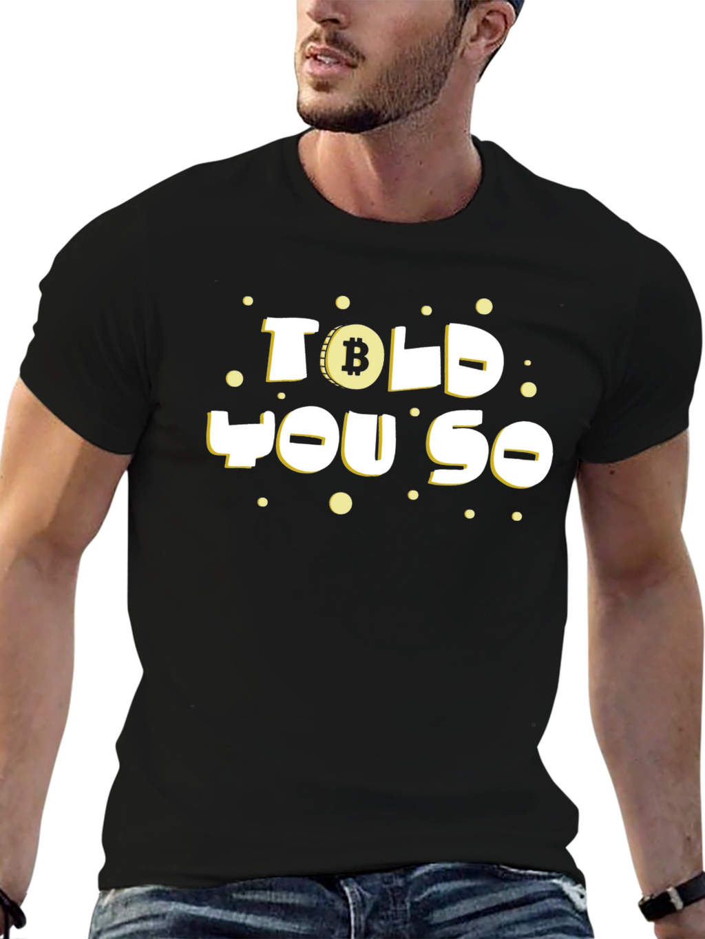 Bitcoin Told You So Black Graphic Tee