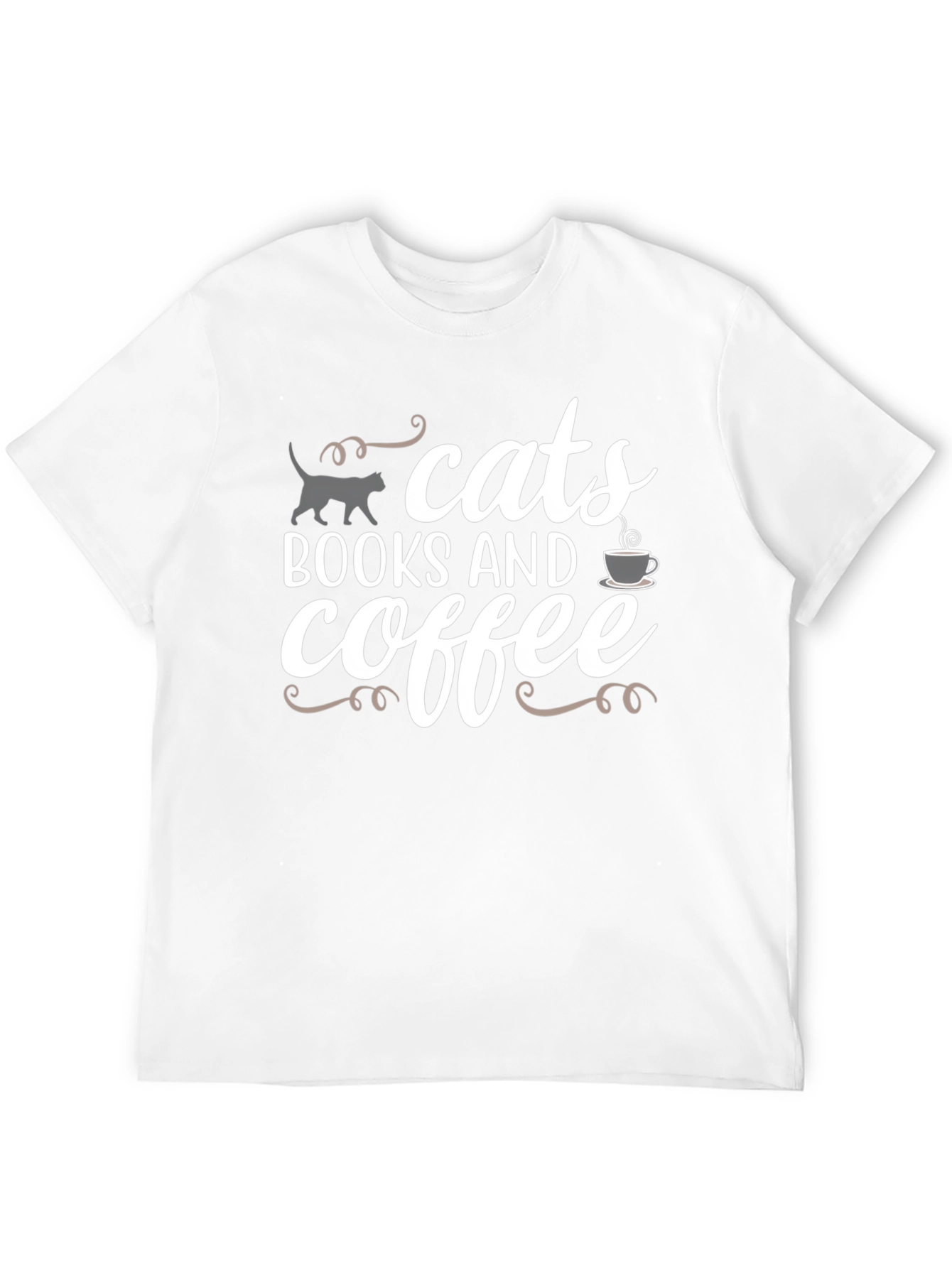 Cats Books Coffee T-Shirt - Unisex
