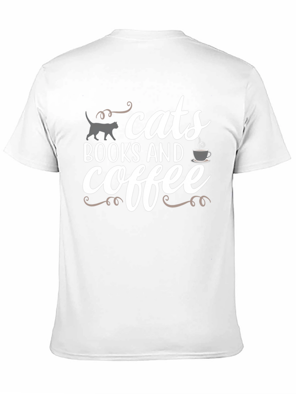 Cats Books Coffee T-Shirt - Unisex