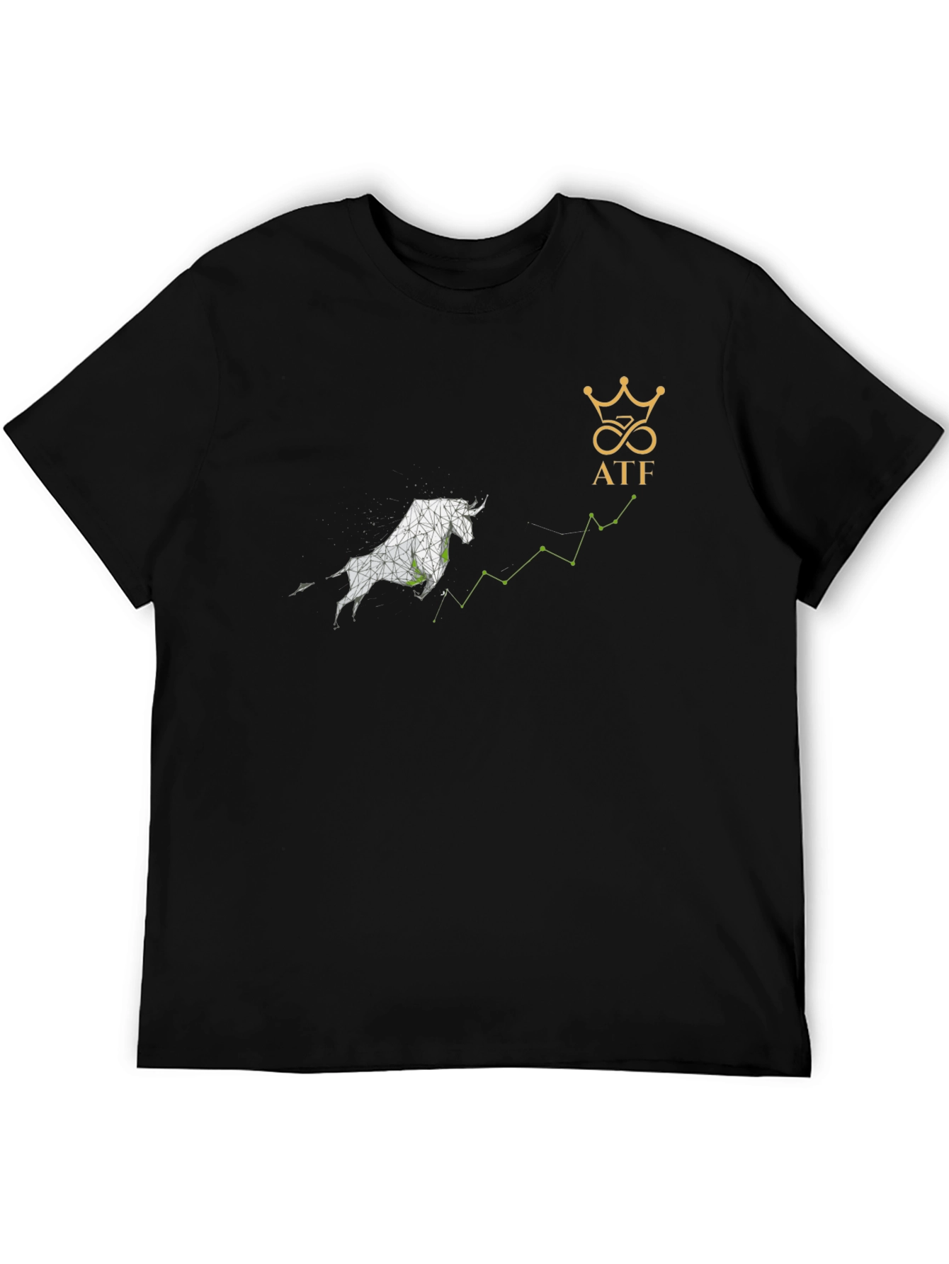 Bull Run Investment Tee - Black Graphic T-Shirt