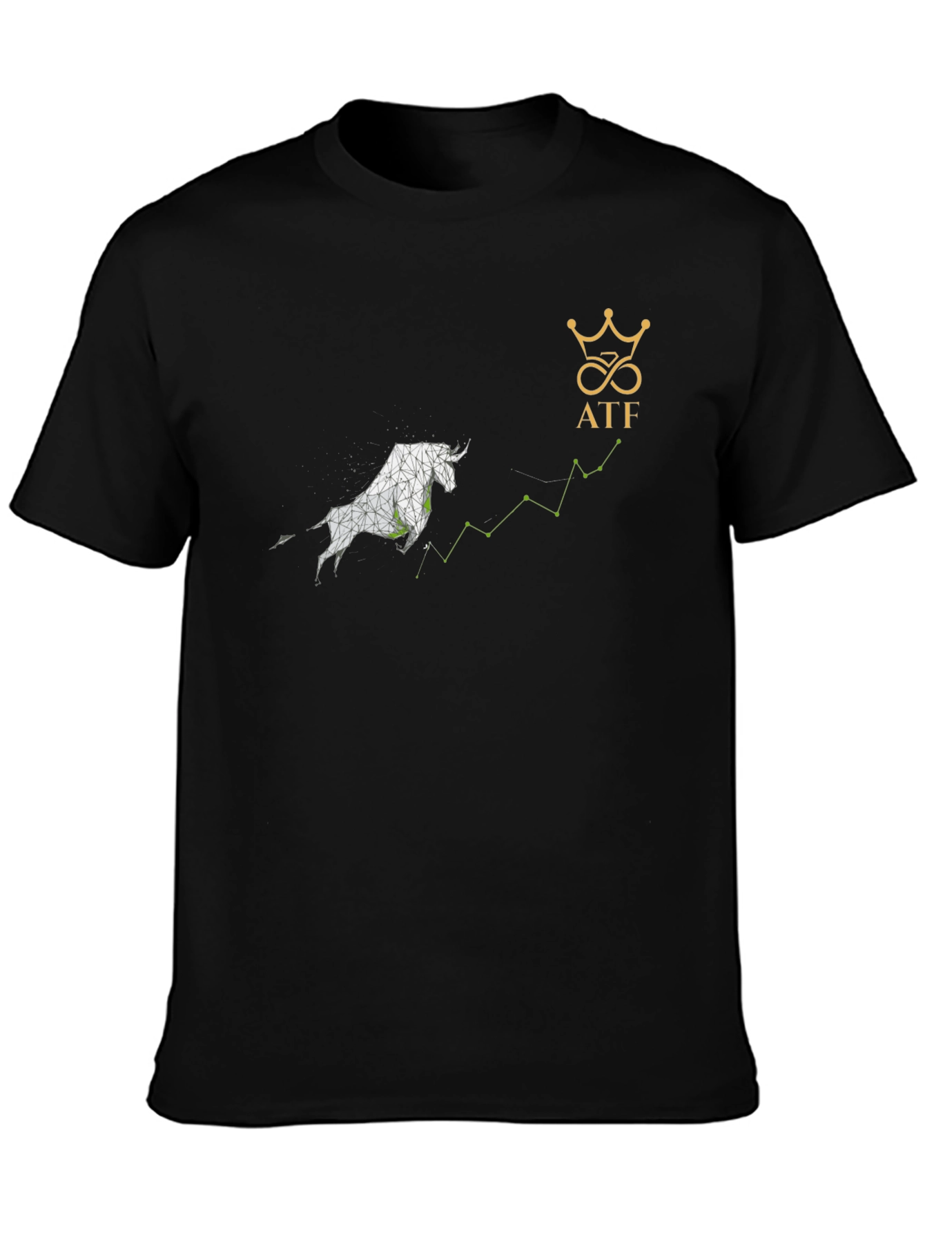 Bull Run Investment Tee - Black Graphic T-Shirt