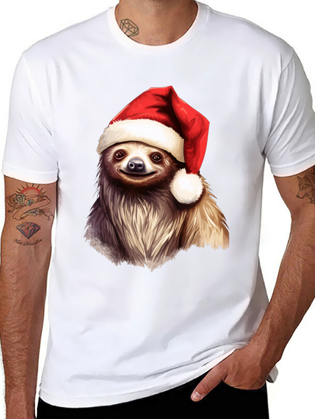 Christmas Sloth T-Shirt - Holiday Cheer