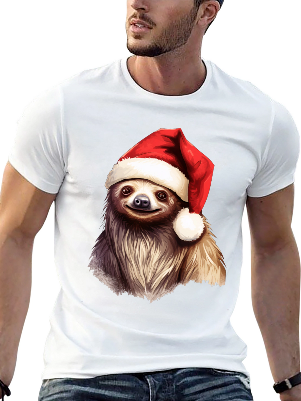 Christmas Sloth T-Shirt - Holiday Cheer