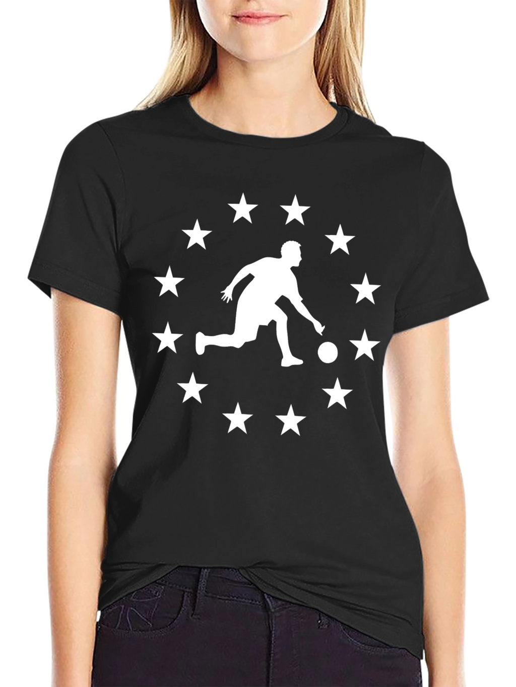 Bowling Star Circle Graphic Tee
