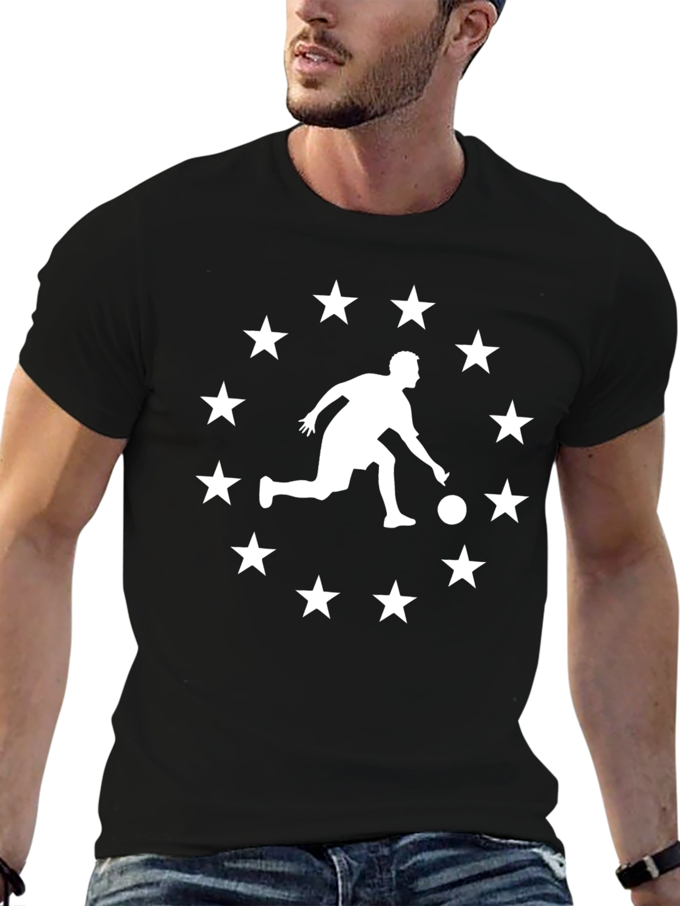 Bowling Star Circle Graphic Tee