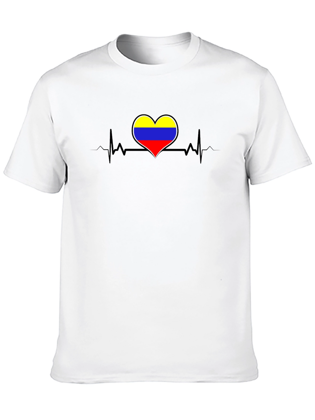 Colombia Heartbeat Black T-Shirt