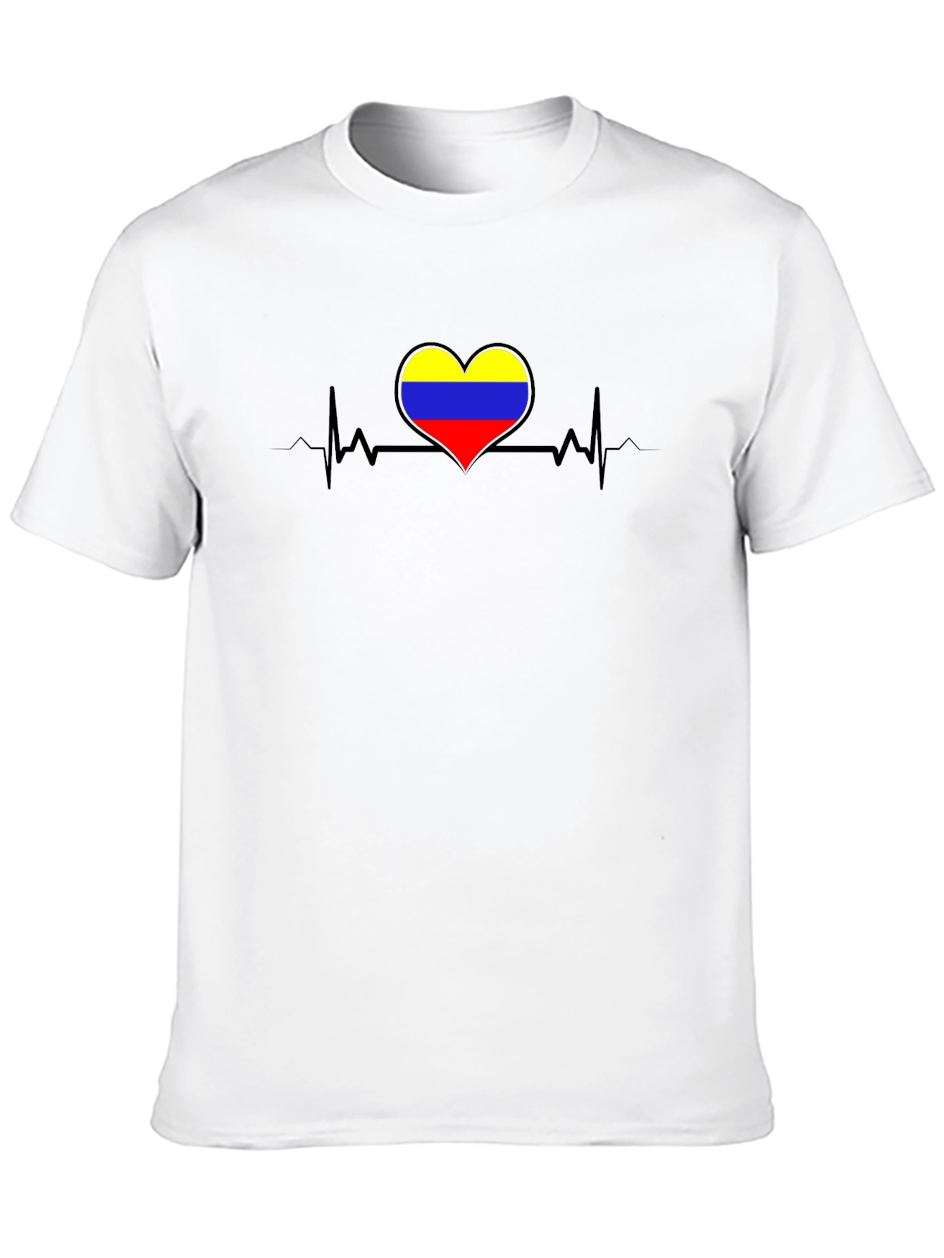 Colombia Heartbeat Black T-Shirt