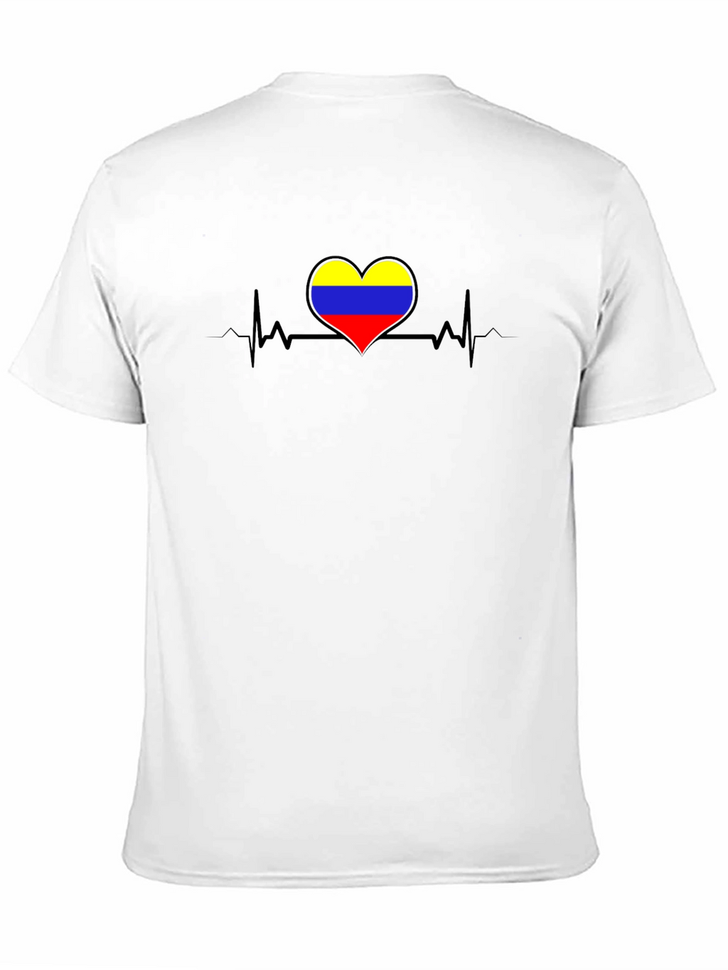 Colombia Heartbeat Black T-Shirt