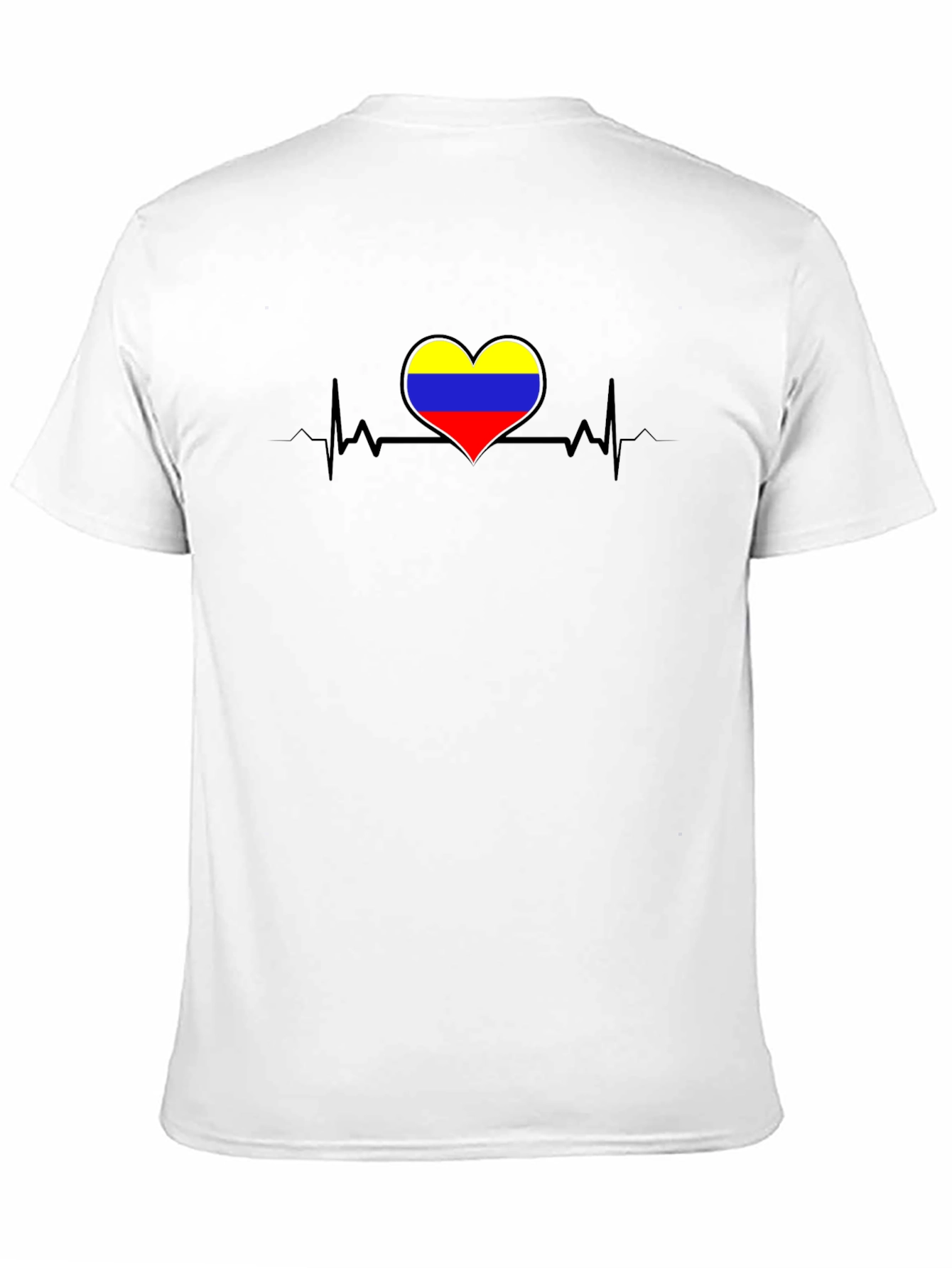 Colombia Heartbeat Black T-Shirt