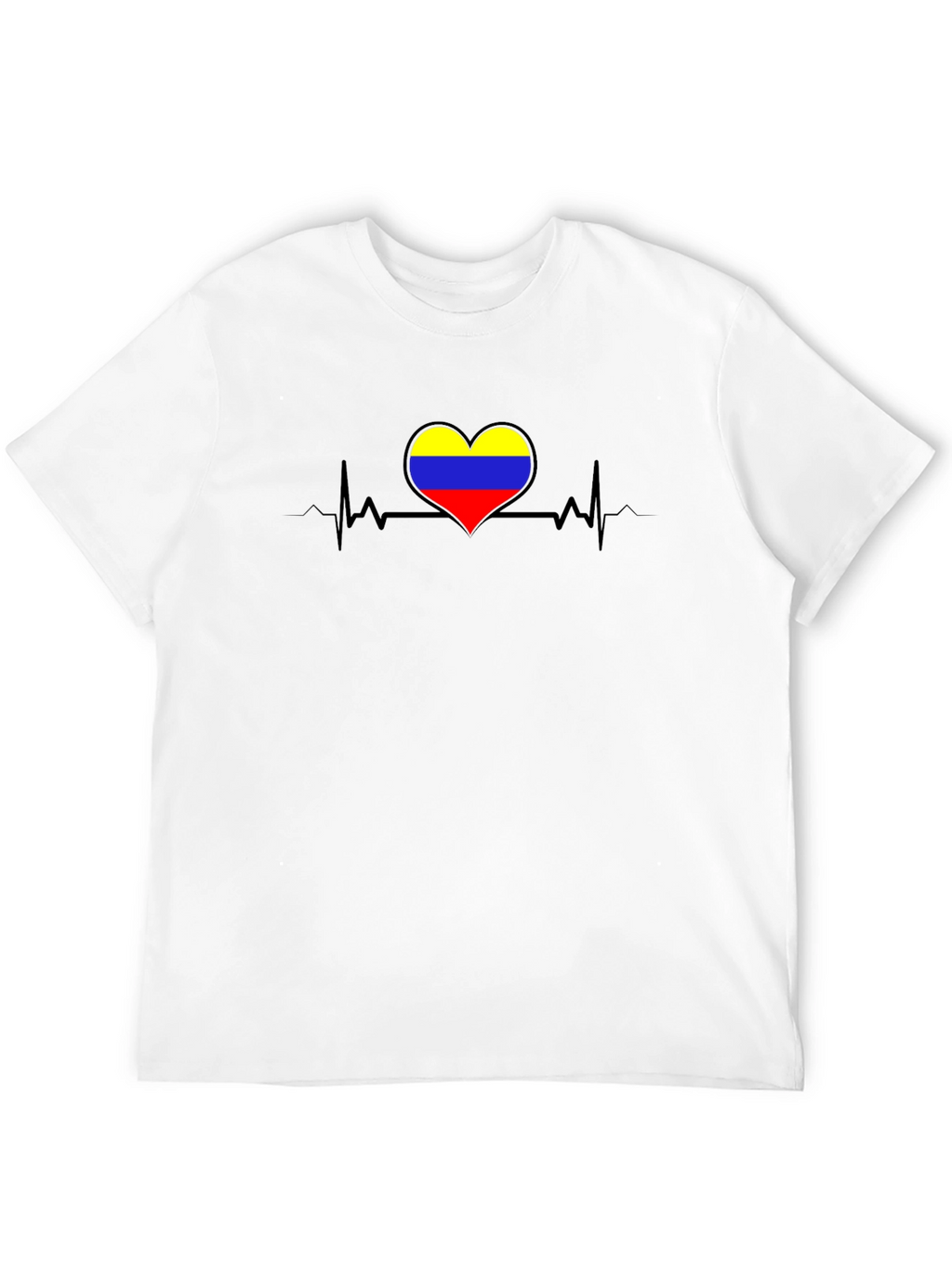 Colombia Heartbeat Black T-Shirt