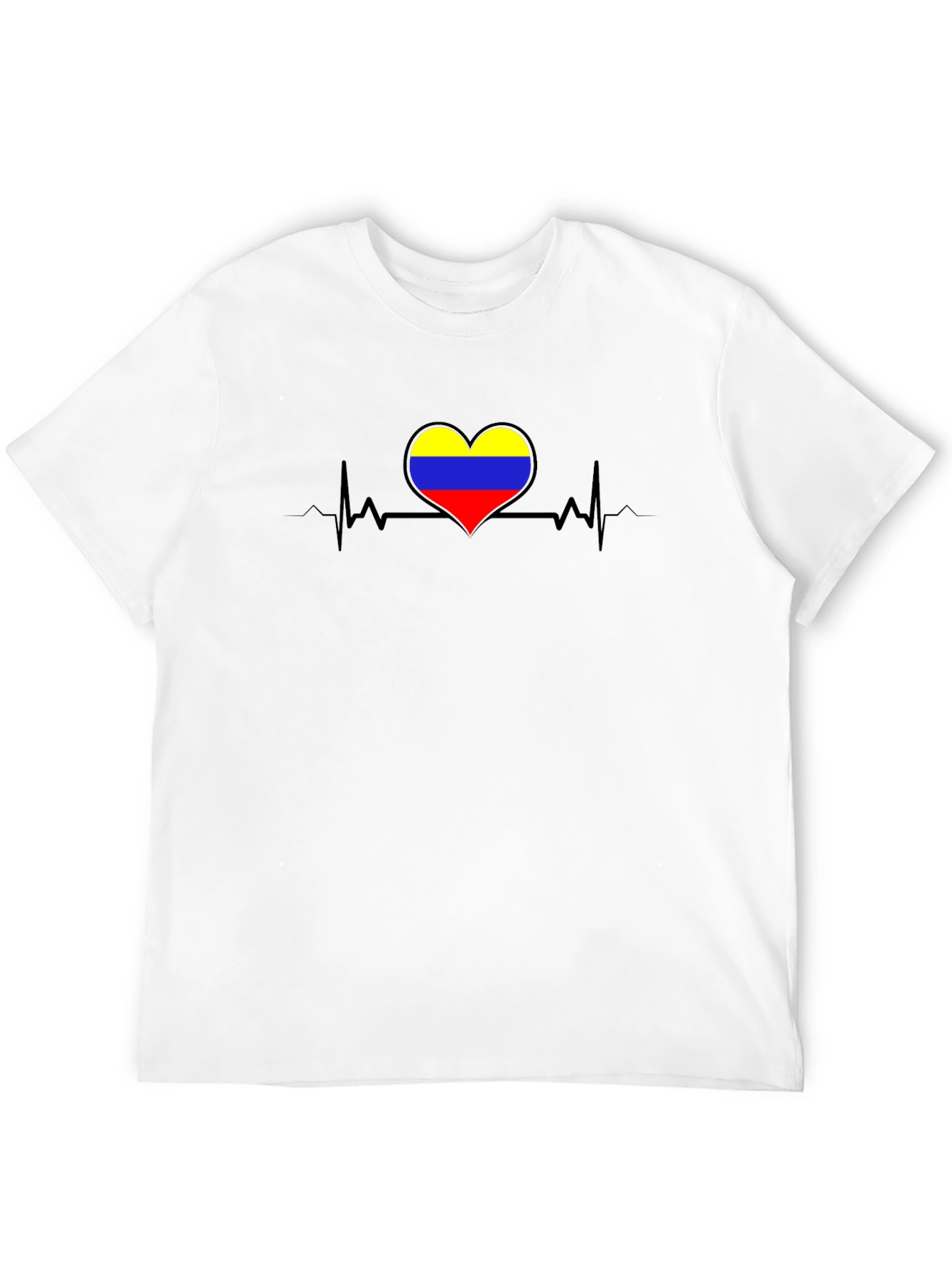 Colombia Heartbeat Black T-Shirt