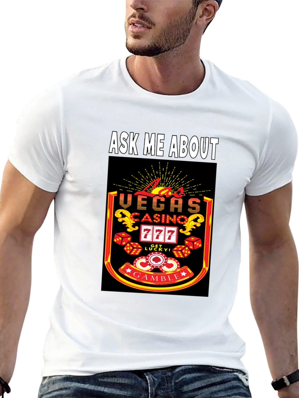 Ask Me About Las Vegas Casino T-Shirt